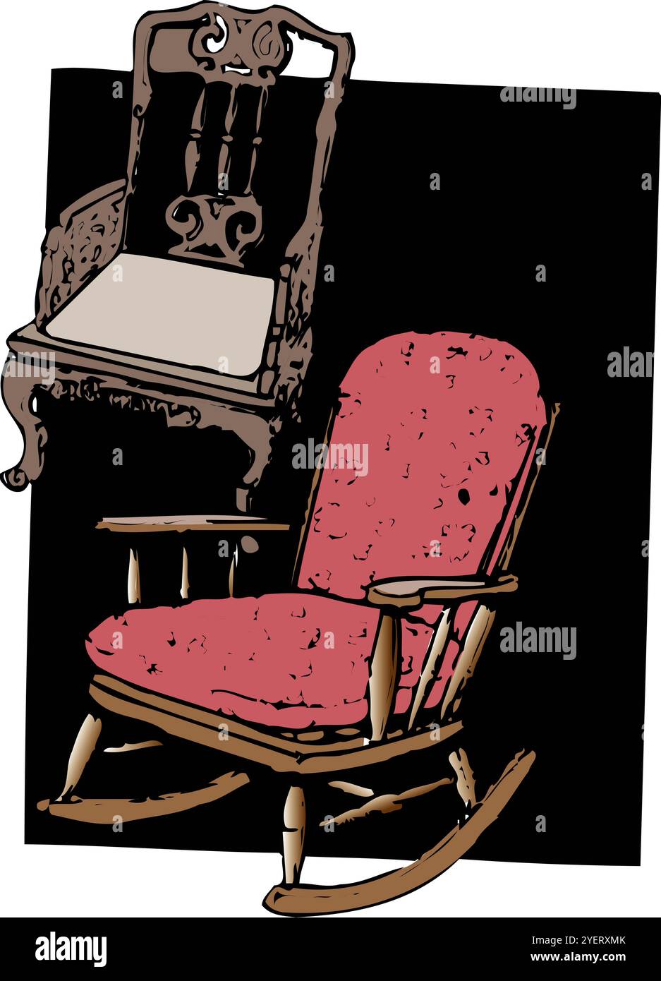 Rocking chair Stock Photo