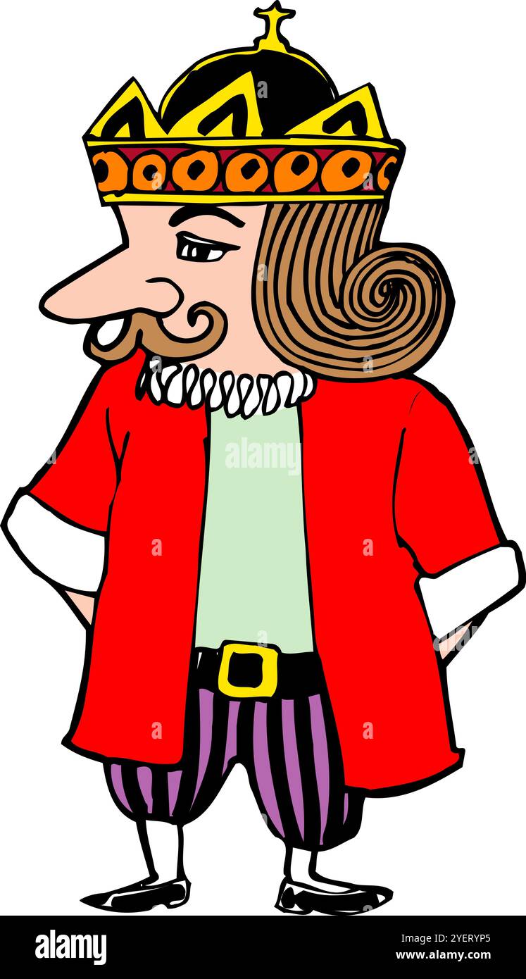 King with crown Cut Out Stock Images & Pictures - Alamy