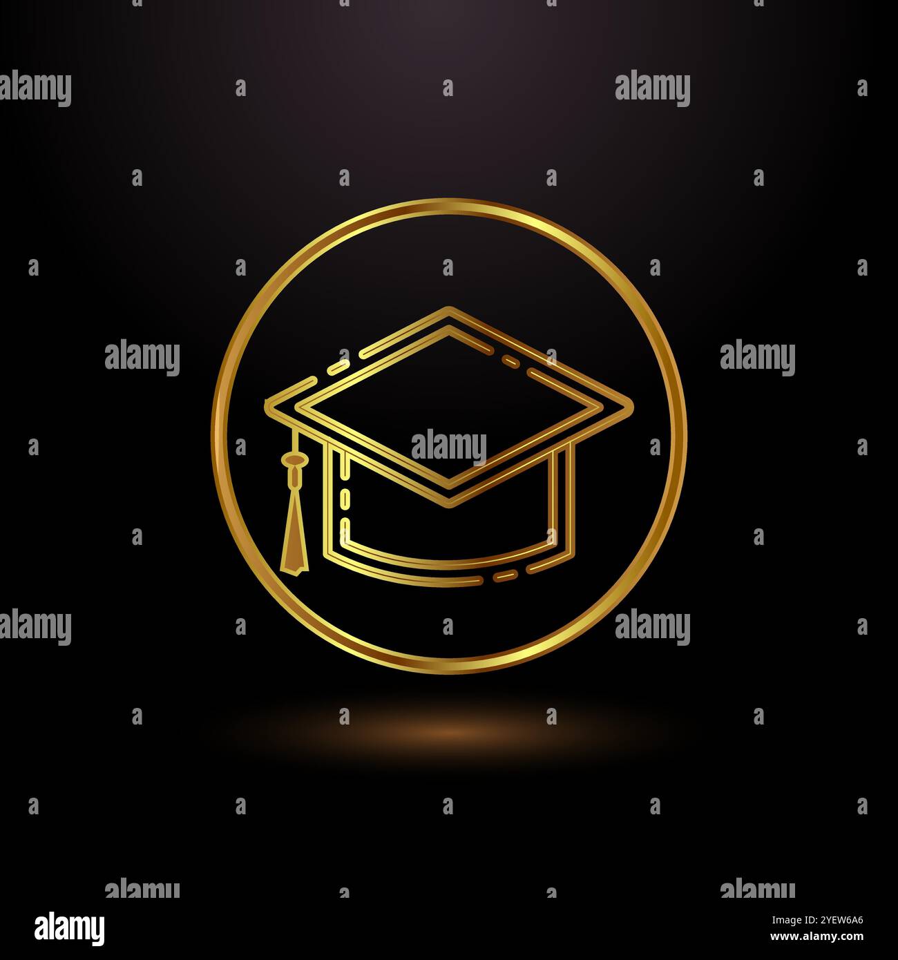 Elegant graphic graduation cap Stock Vector Images - Alamy