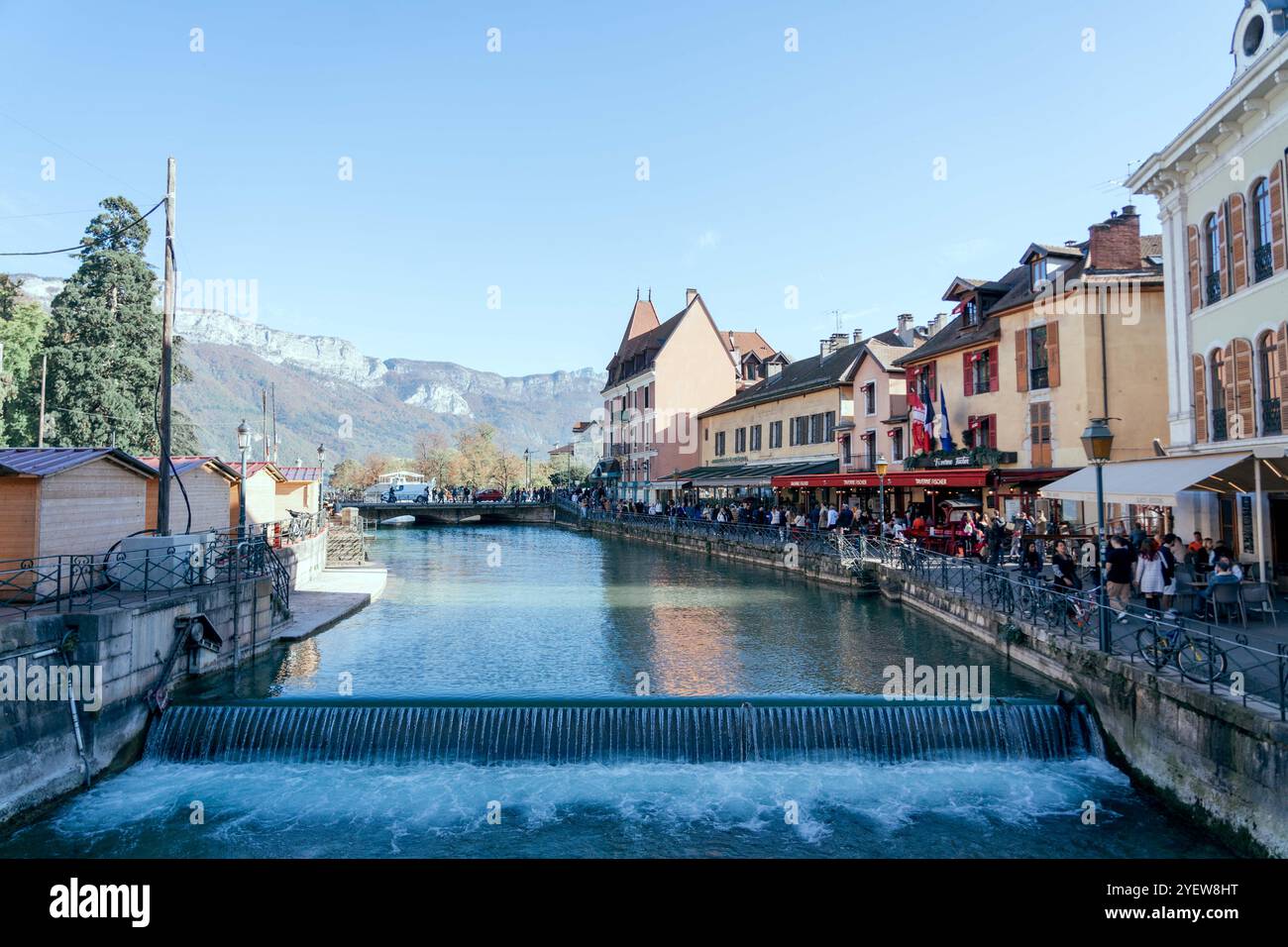 Annecy France 01st Nov 2024 Local People And Visitors tourists annecy-france-01st-nov-2024-local-people-and-visitors-tourists