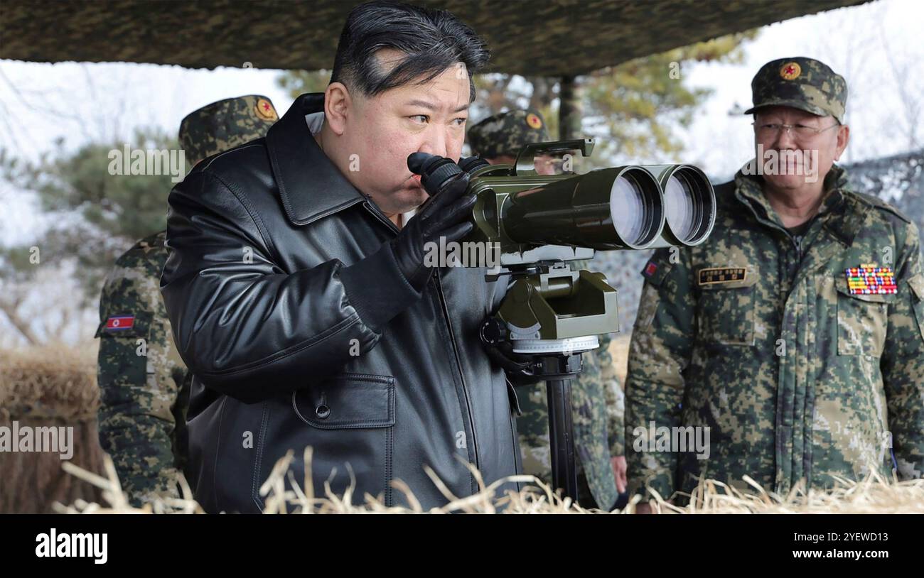 KIM JONG UN North Korean Supreme Leader Atva Military Bexercise In 2024 