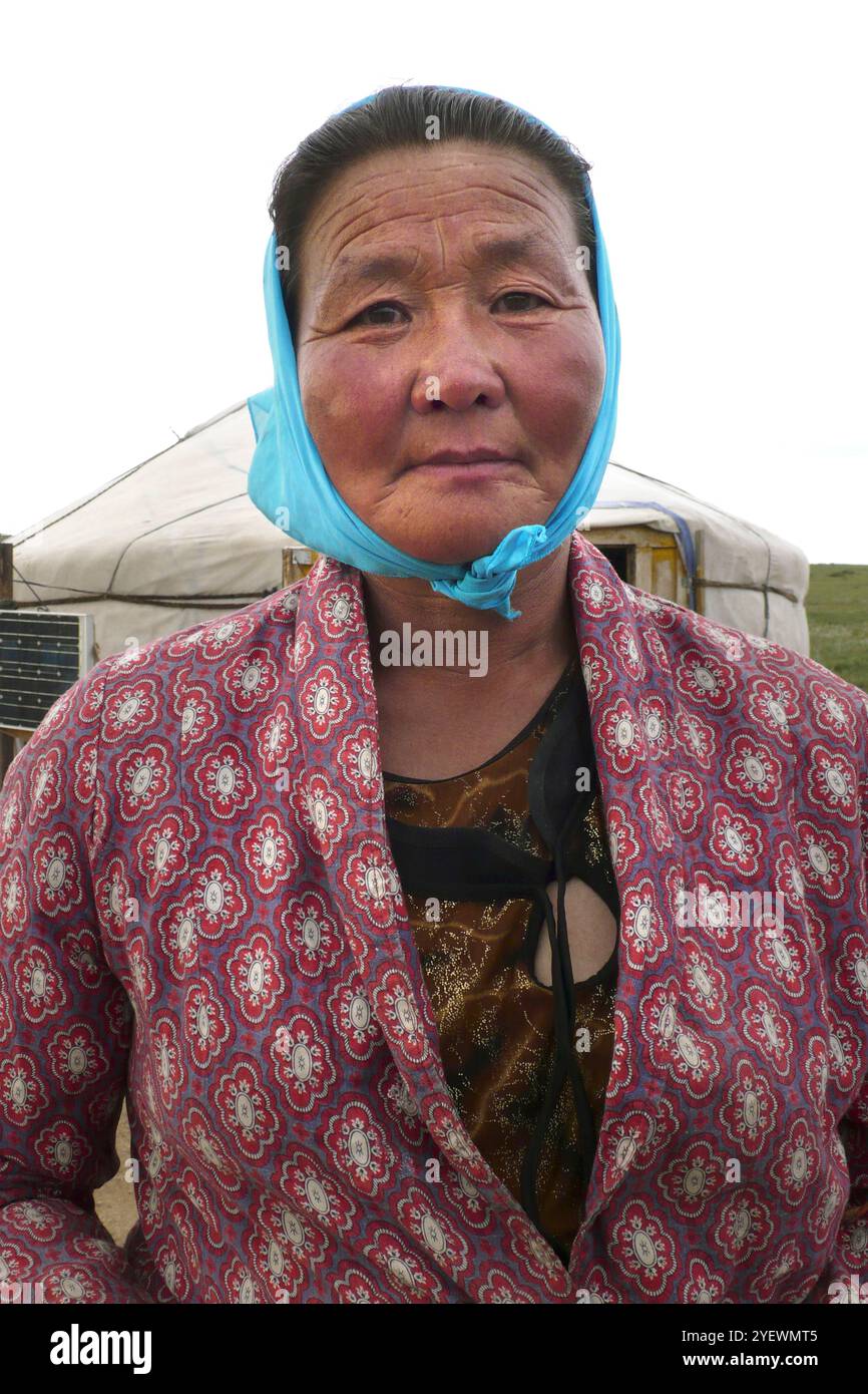 Portrait mongolian woman traditional hi-res stock photography and ...