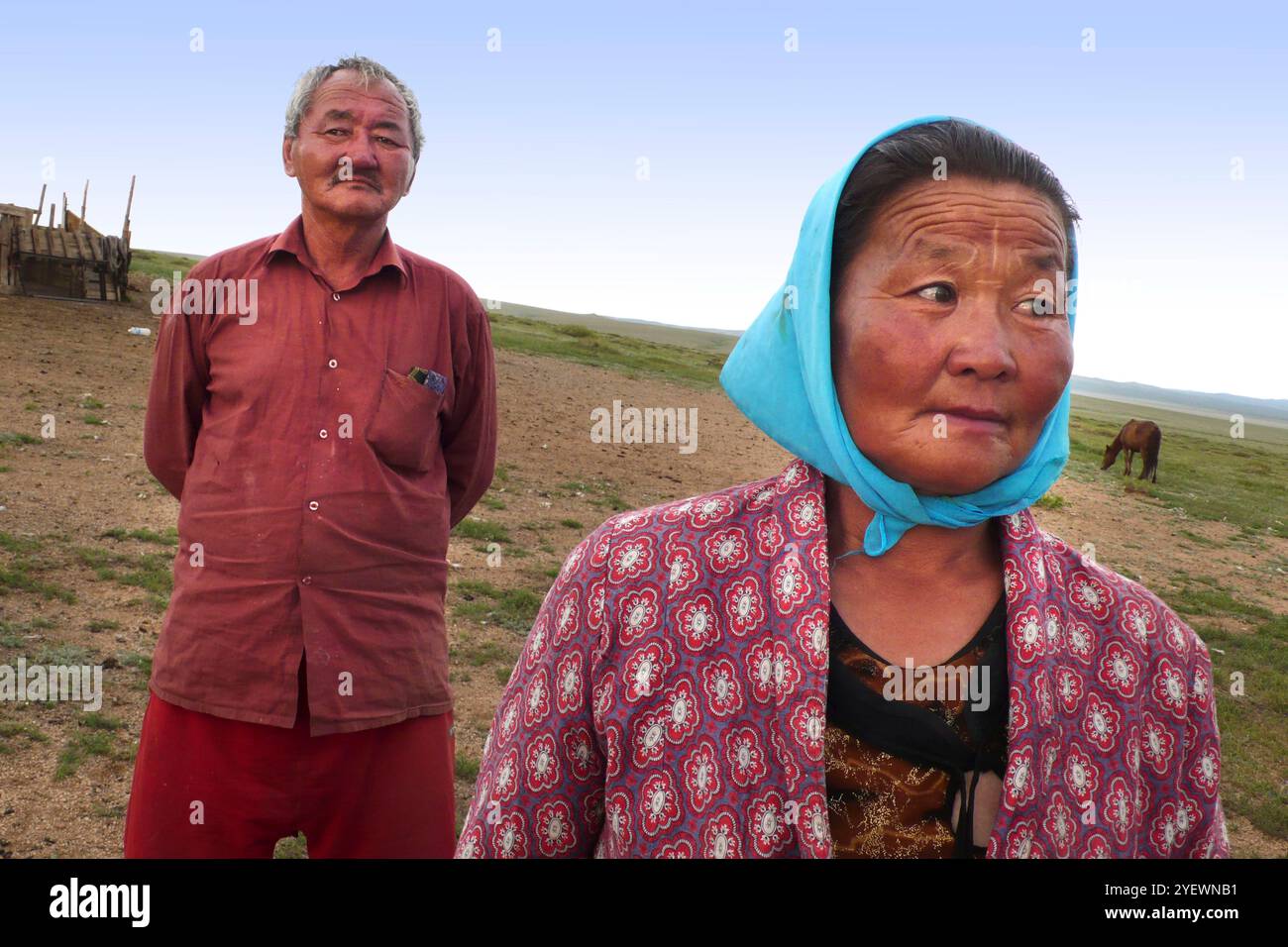 Mongolian Nomads. Mongolia Stock Photo - Alamy