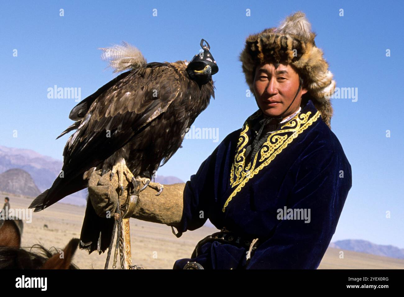 Knight Asia Asia, Mongolia, Altai, Knight With Eagle Stock Photo - Alamy