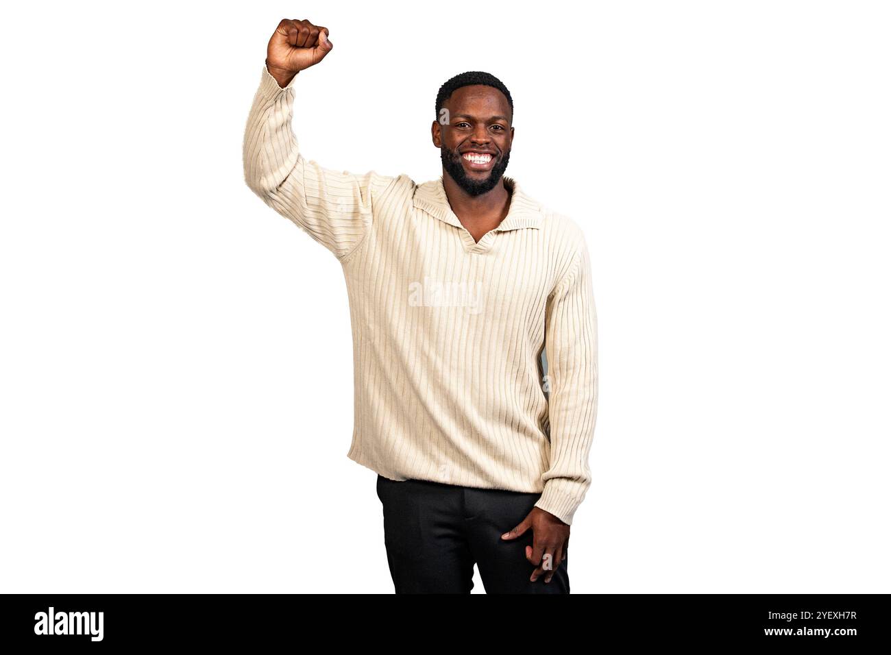 Black man happy expression hi-res stock photography and images - Alamy