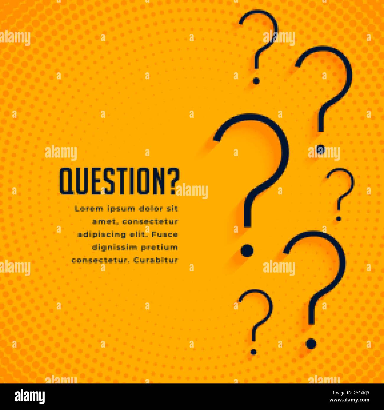 help and support question mark web template Stock Vector Image & Art ...