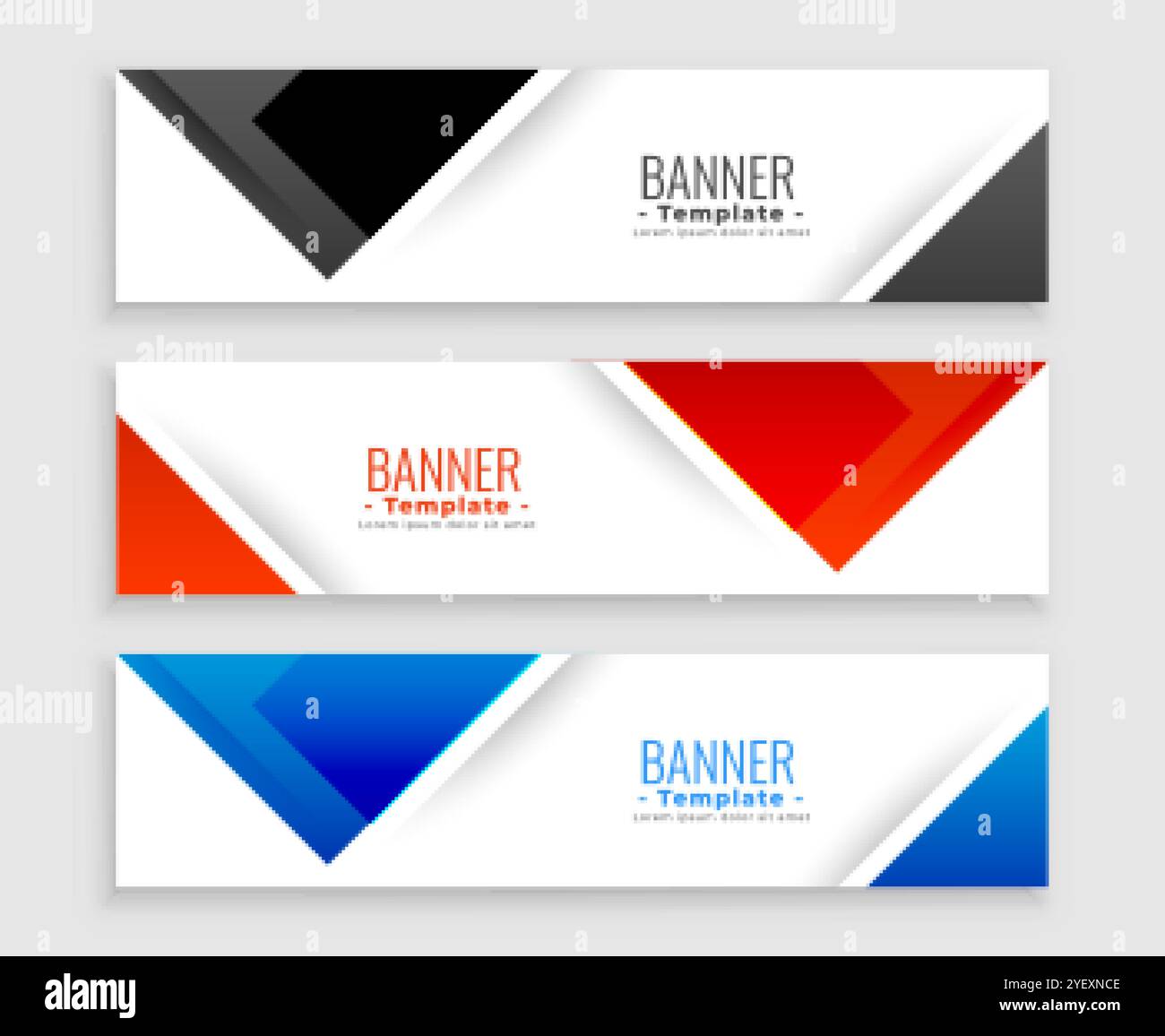Red black banners triangle Stock Vector Images - Alamy
