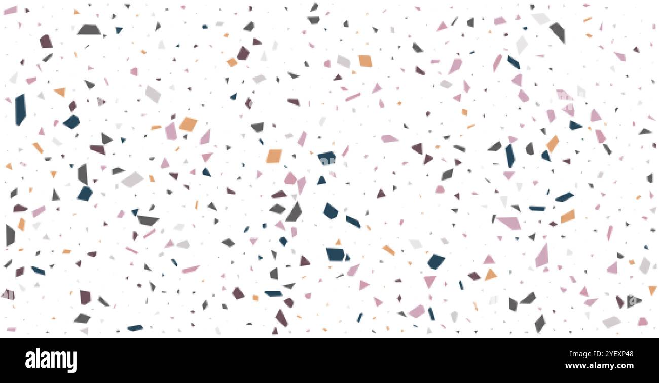 white terrazzo floor tile pattern abstract background Stock Vector ...