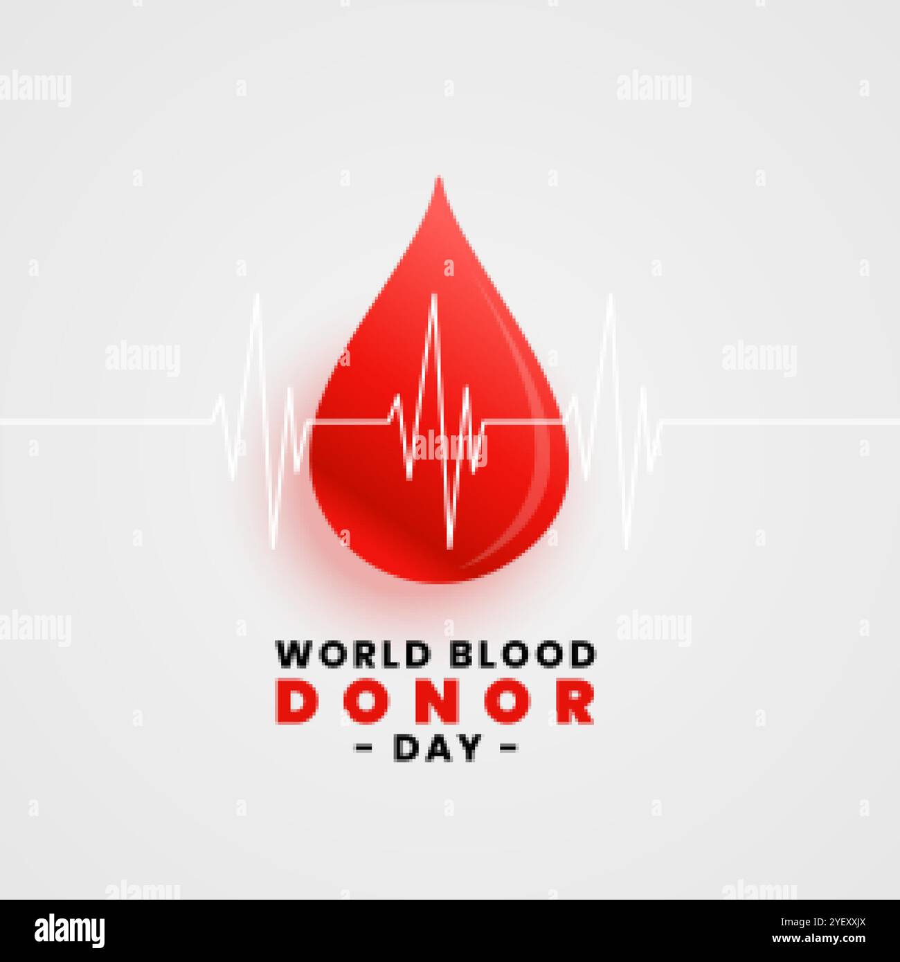 world blood donation day concept poster with blood drop Stock Vector ...