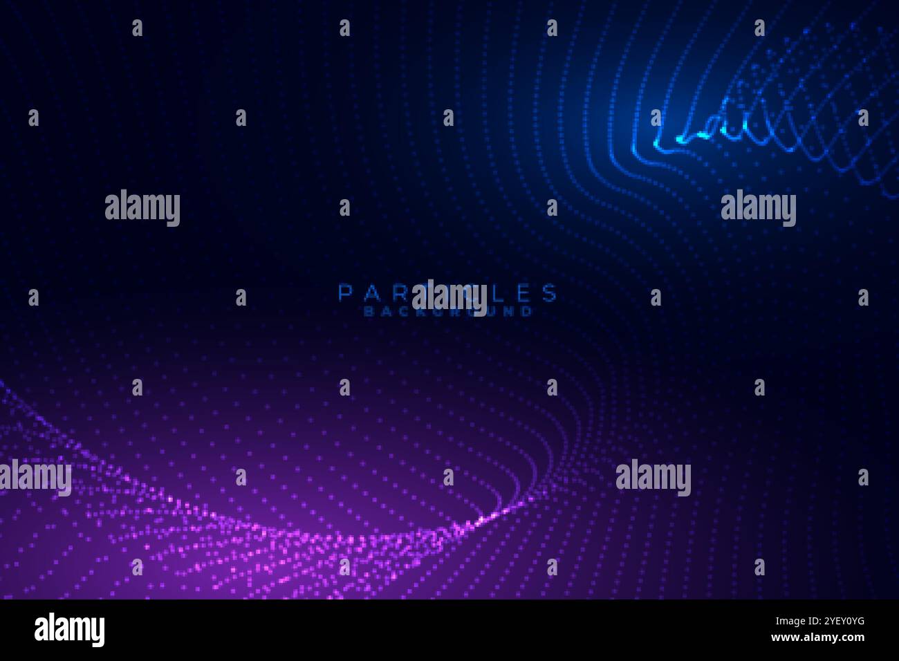 flowing particles digital technology background design design Stock ...