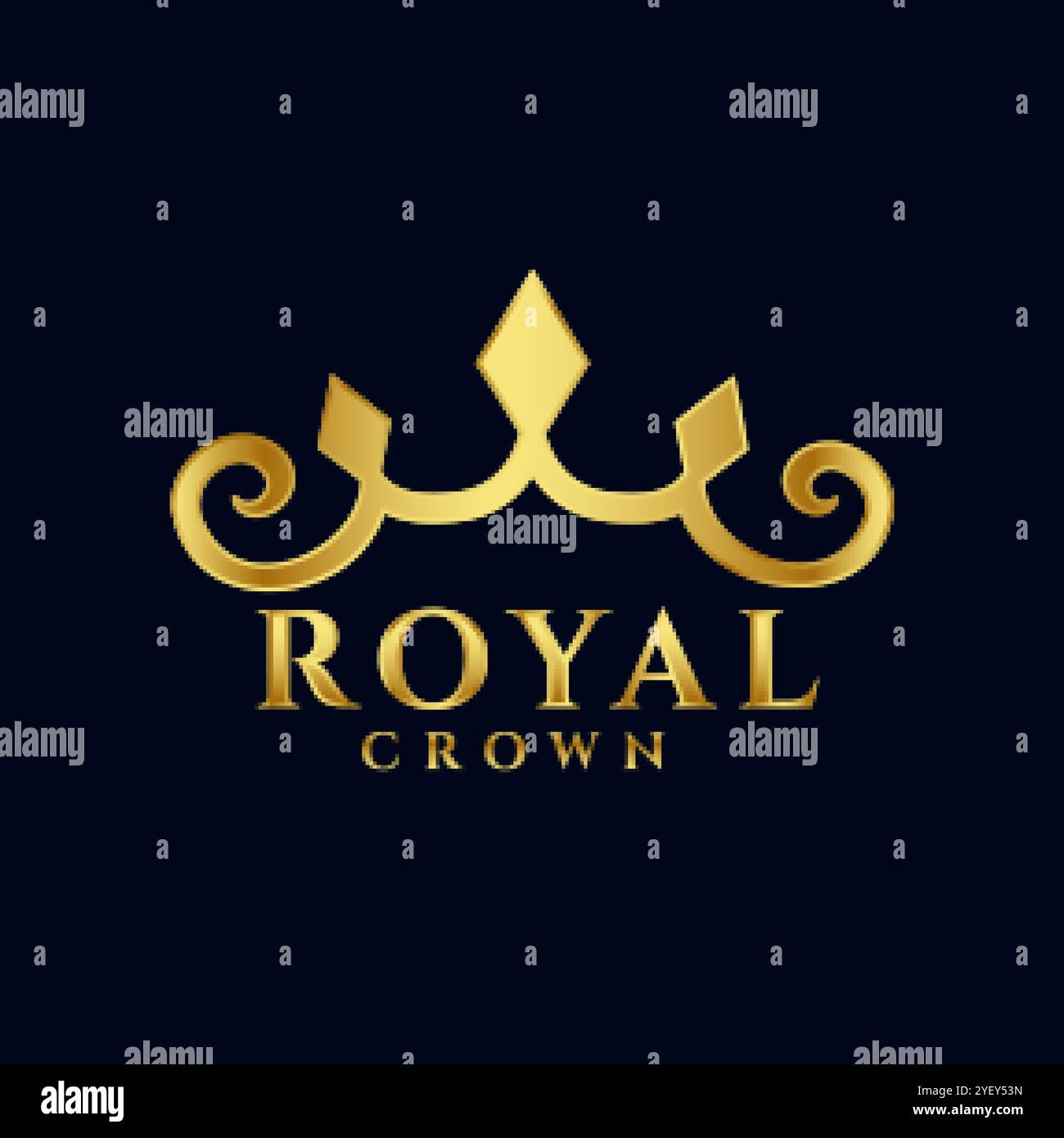 royal crown logo concept premium icon design Stock Vector Image & Art ...