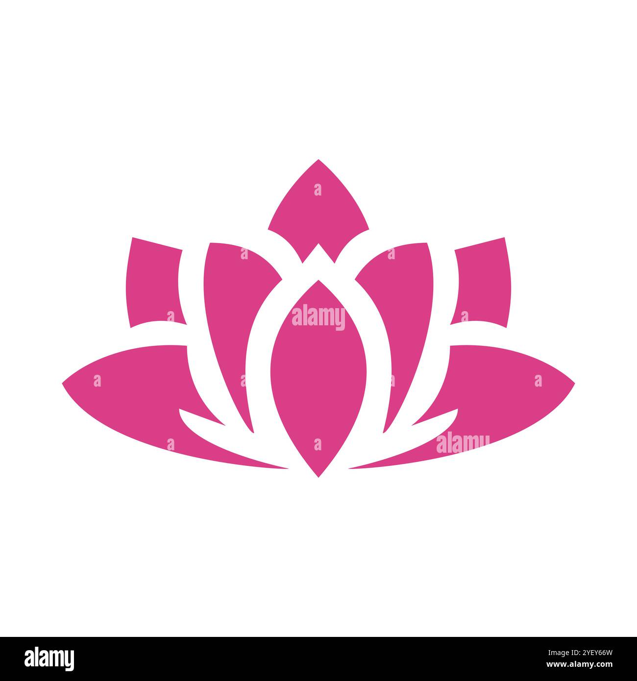lotus flower icon logo design template Stock Vector