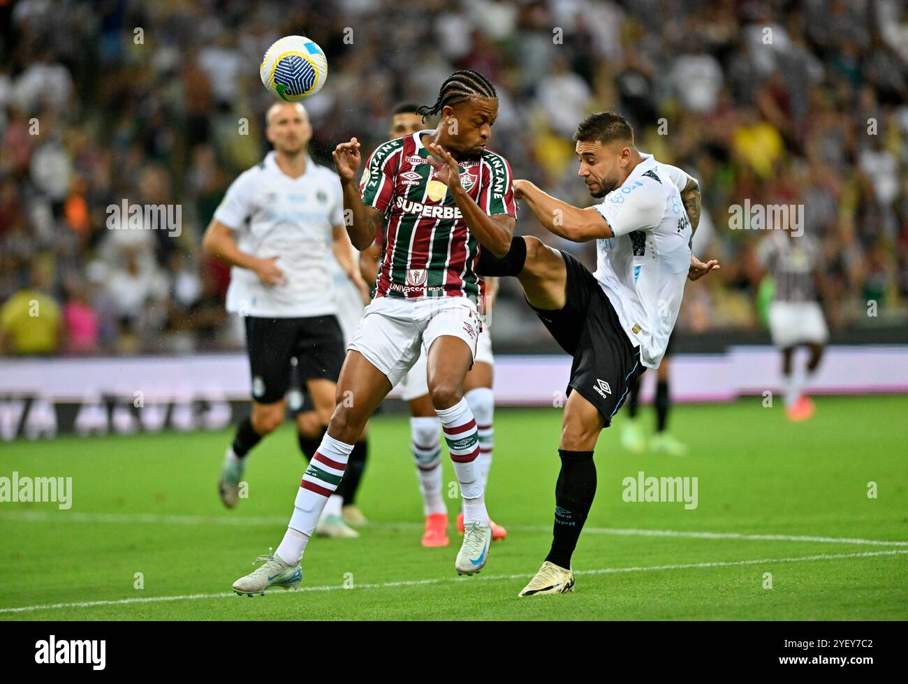 Rio de Janeiro-Brazil, November 2, 2024 Brazilian Cup Fluminense  and Grêmio at the Maracanã stadium Stock Photo