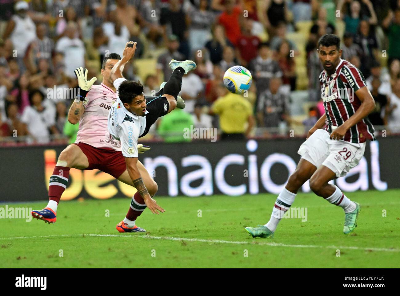 Rio de Janeiro-Brazil, November 2, 2024 Brazilian Cup Fluminense  and Grêmio at the Maracanã stadium Stock Photo