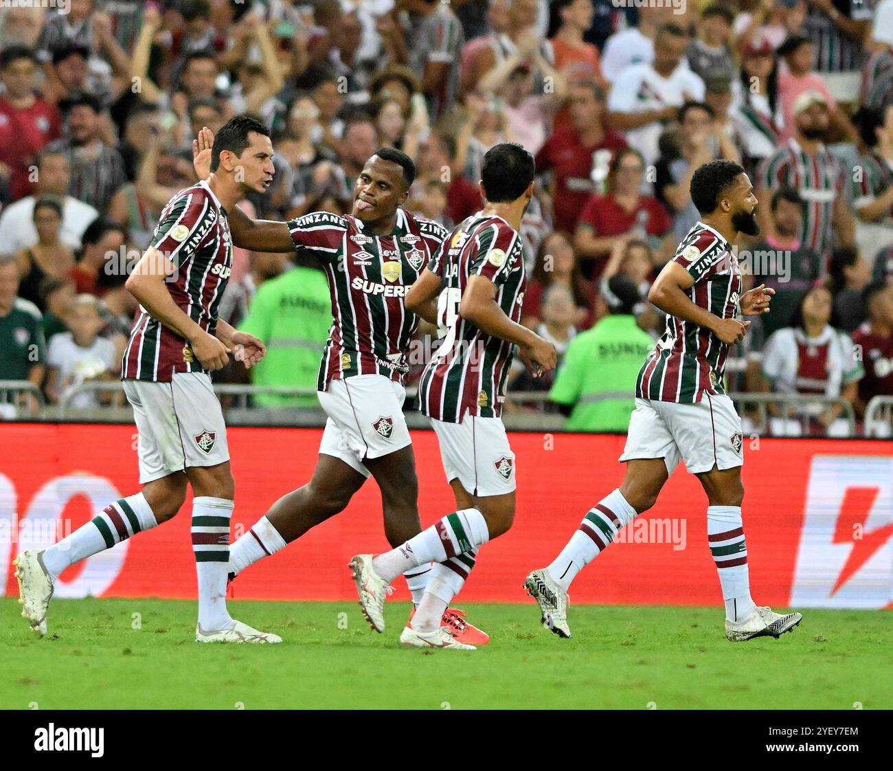 Rio de Janeiro-Brazil, November 2, 2024 Brazilian Cup Fluminense  and Grêmio at the Maracanã stadium Stock Photo