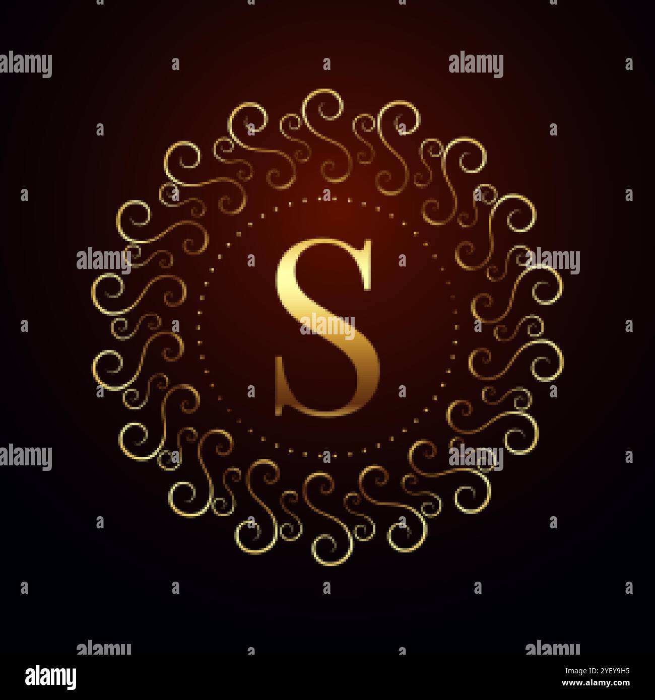 letter S luxury royal golden logo concept design Stock Vector Image ...