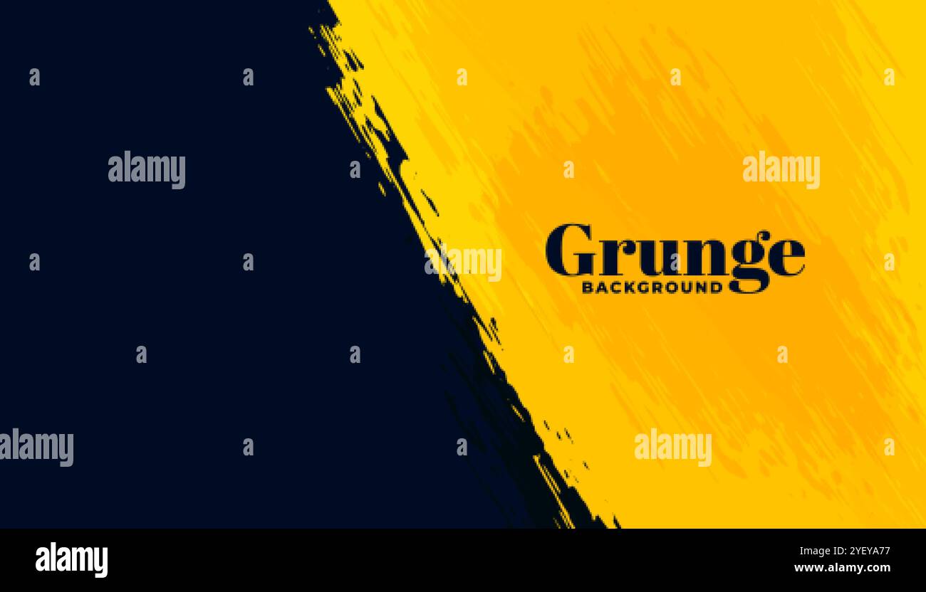 black and yellow grunge abstract background design Stock Vector Image ...