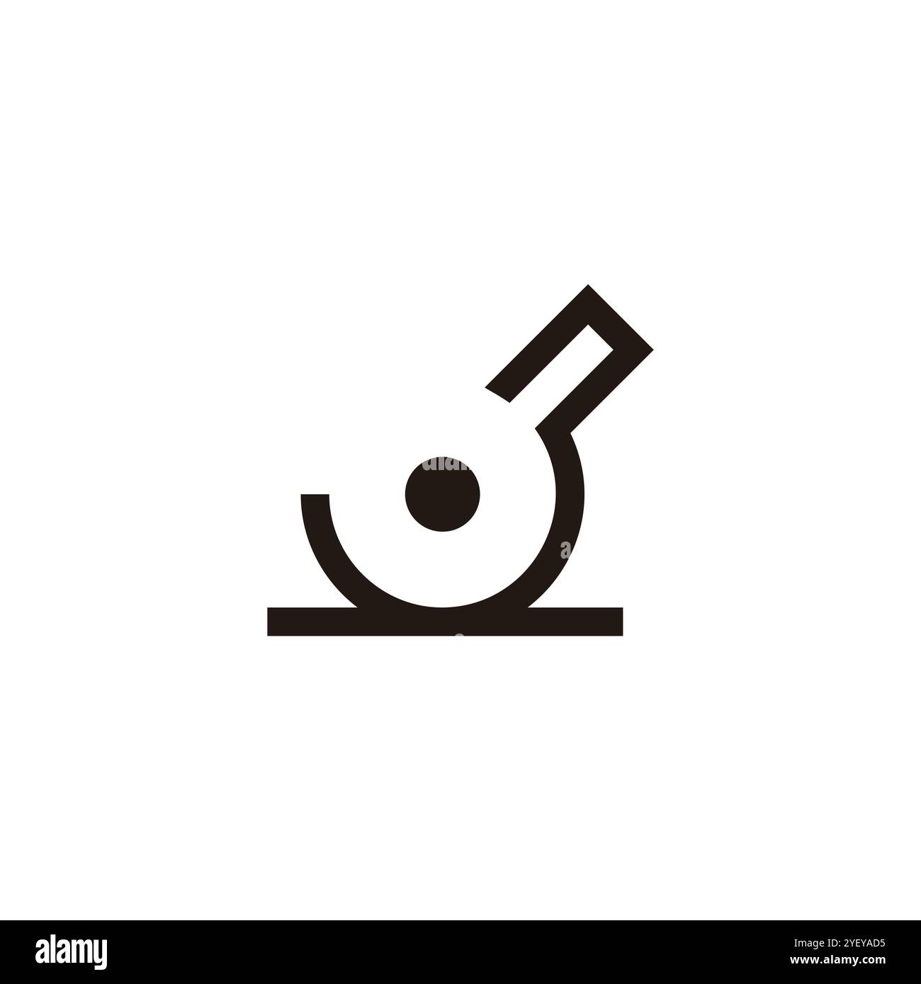 simple table tennis line equipment logo vector Stock Vector