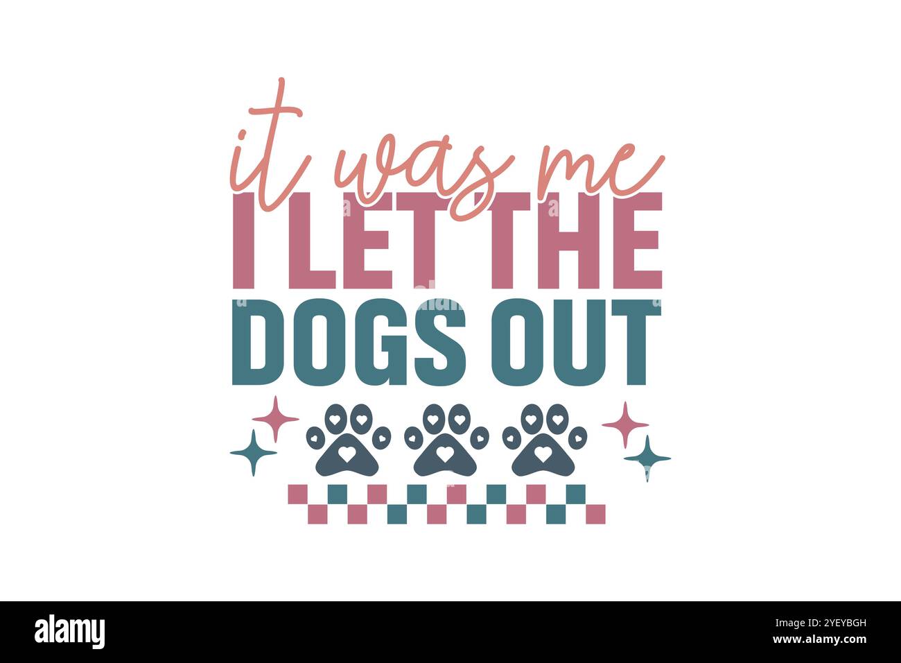 Retro Dog SVG Design Stock Vector