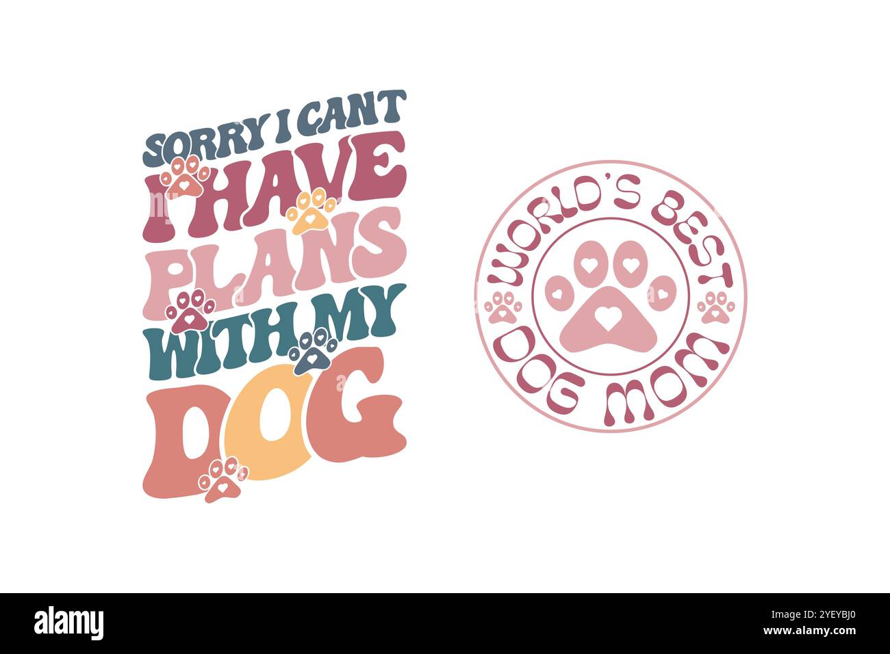 Retro Dog SVG Design Stock Vector