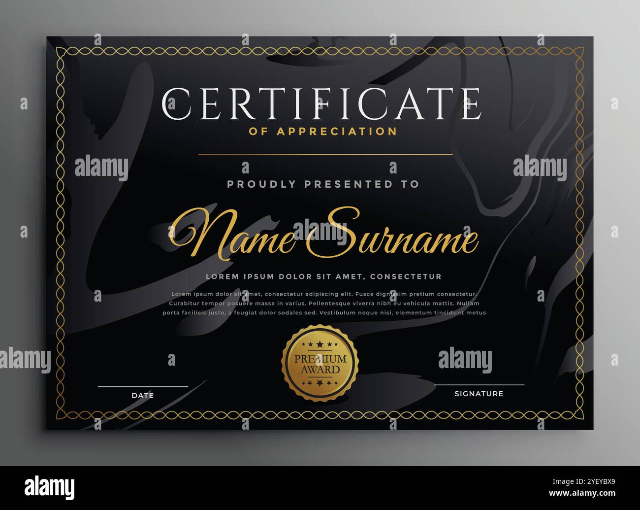 Multipurpose professional certificate template design hi-res stock ...