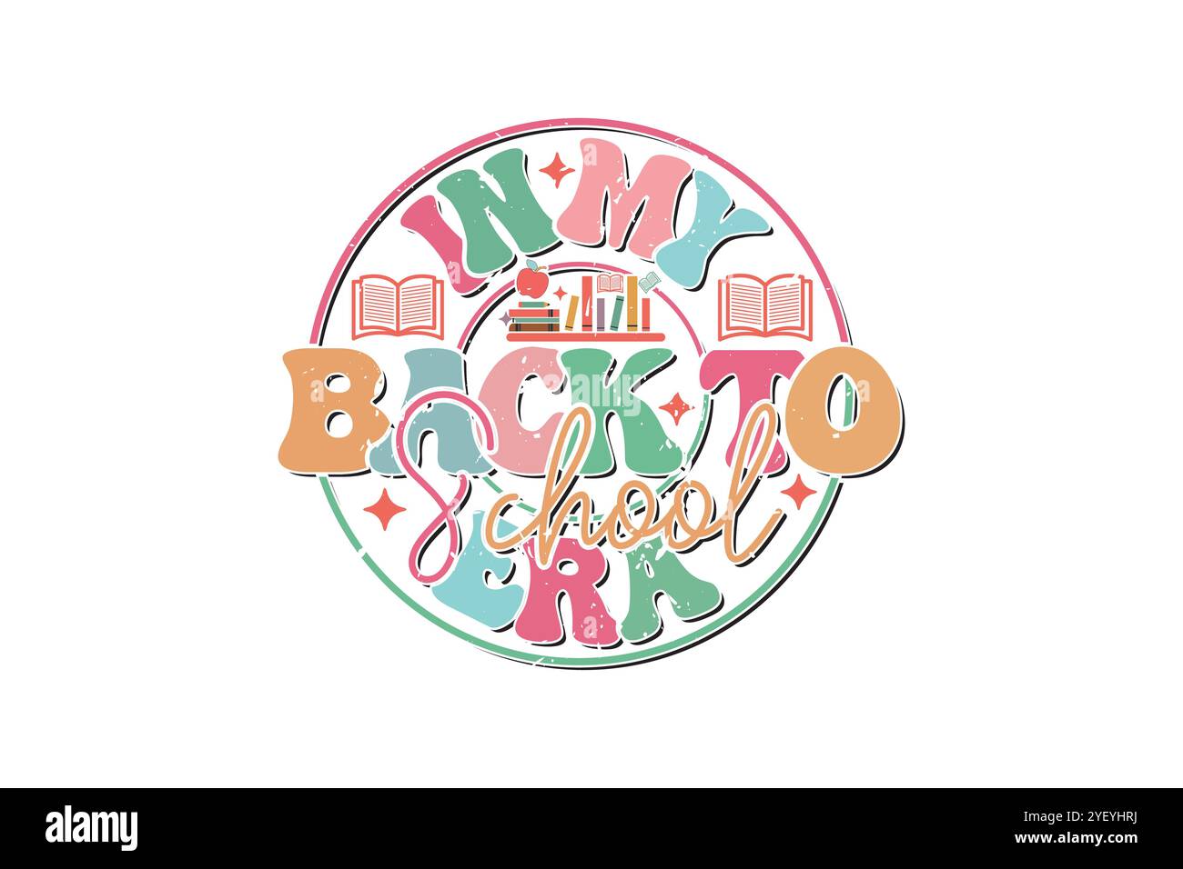 teacher Book Lever SVG Design Stock Vector