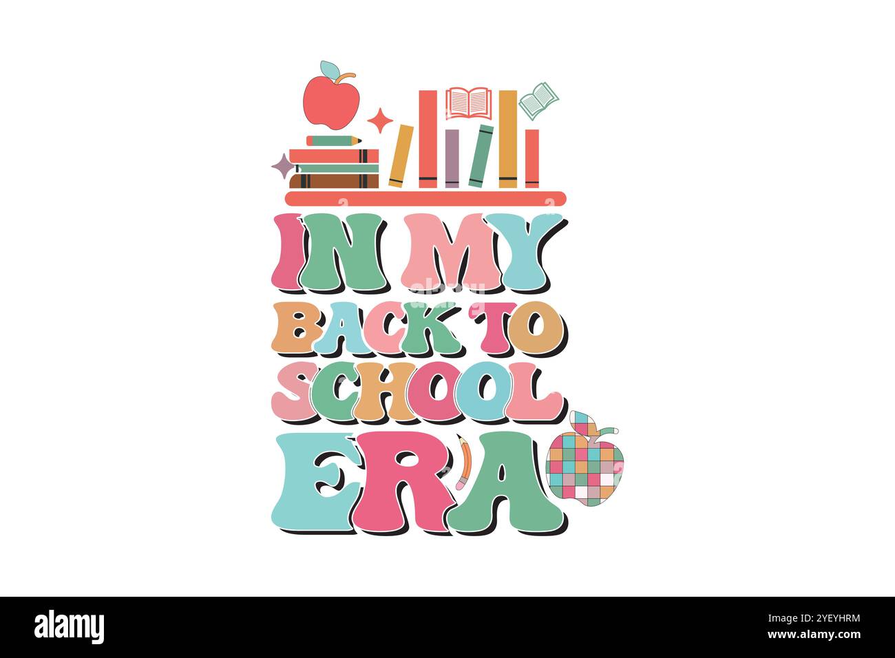teacher Book Lever SVG Design Stock Vector