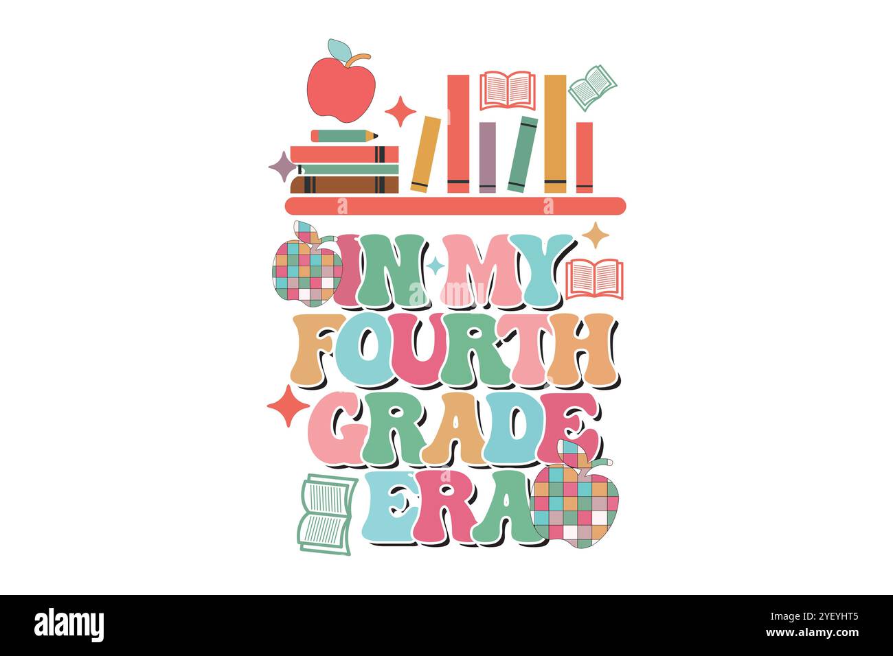 teacher Book Lever SVG Design Stock Vector