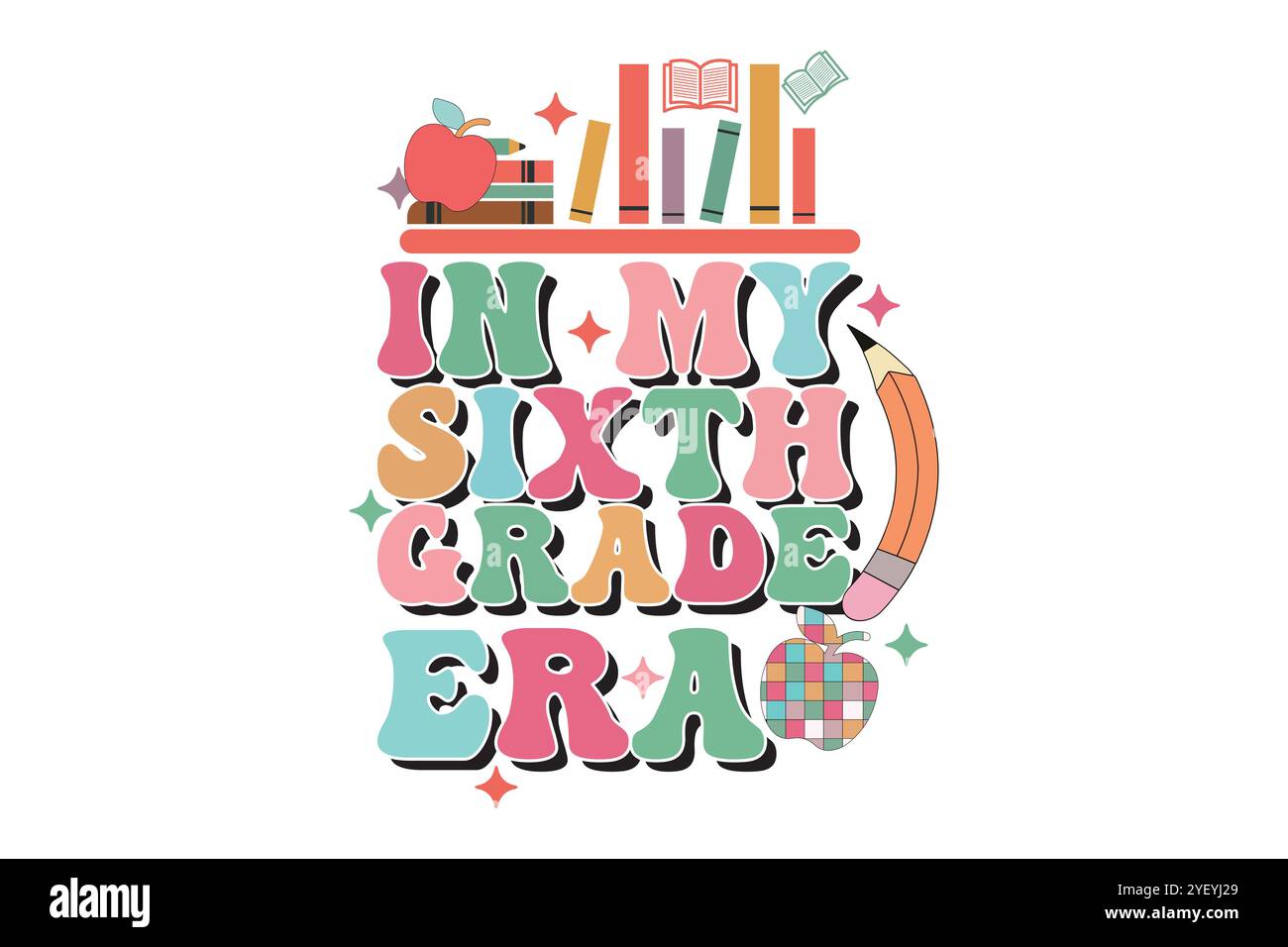 teacher Book Lever SVG Design Stock Vector
