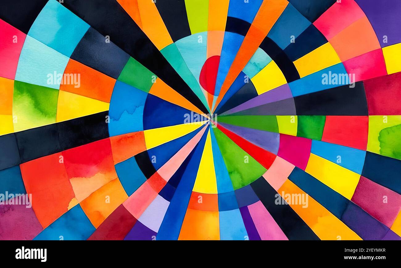 Abstract bright multicolor background, colorful concentric pattern for ...