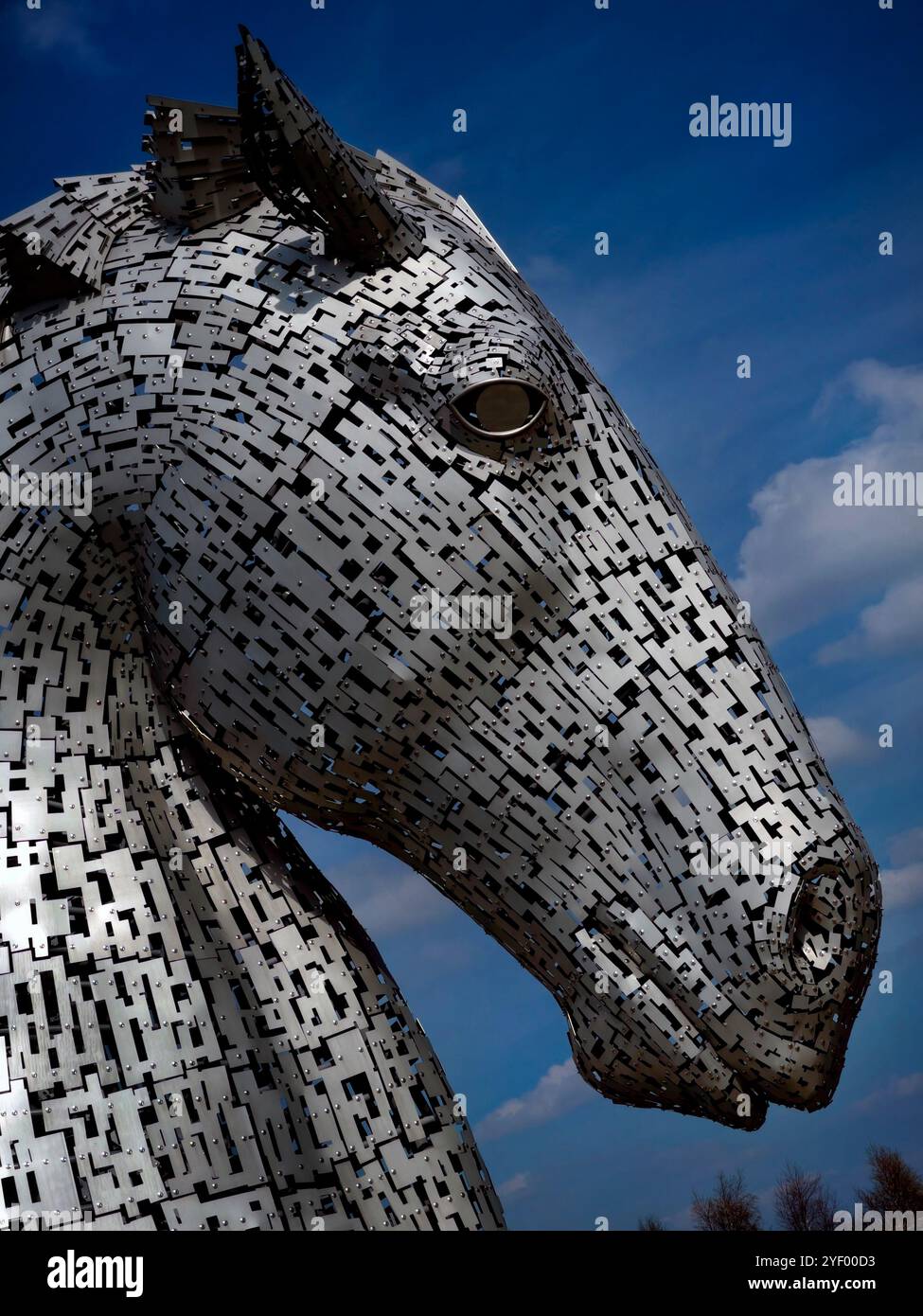 The Kelpies, Helix Park, Falkirk, Scotland. - Smartphone Captured Stock Image
