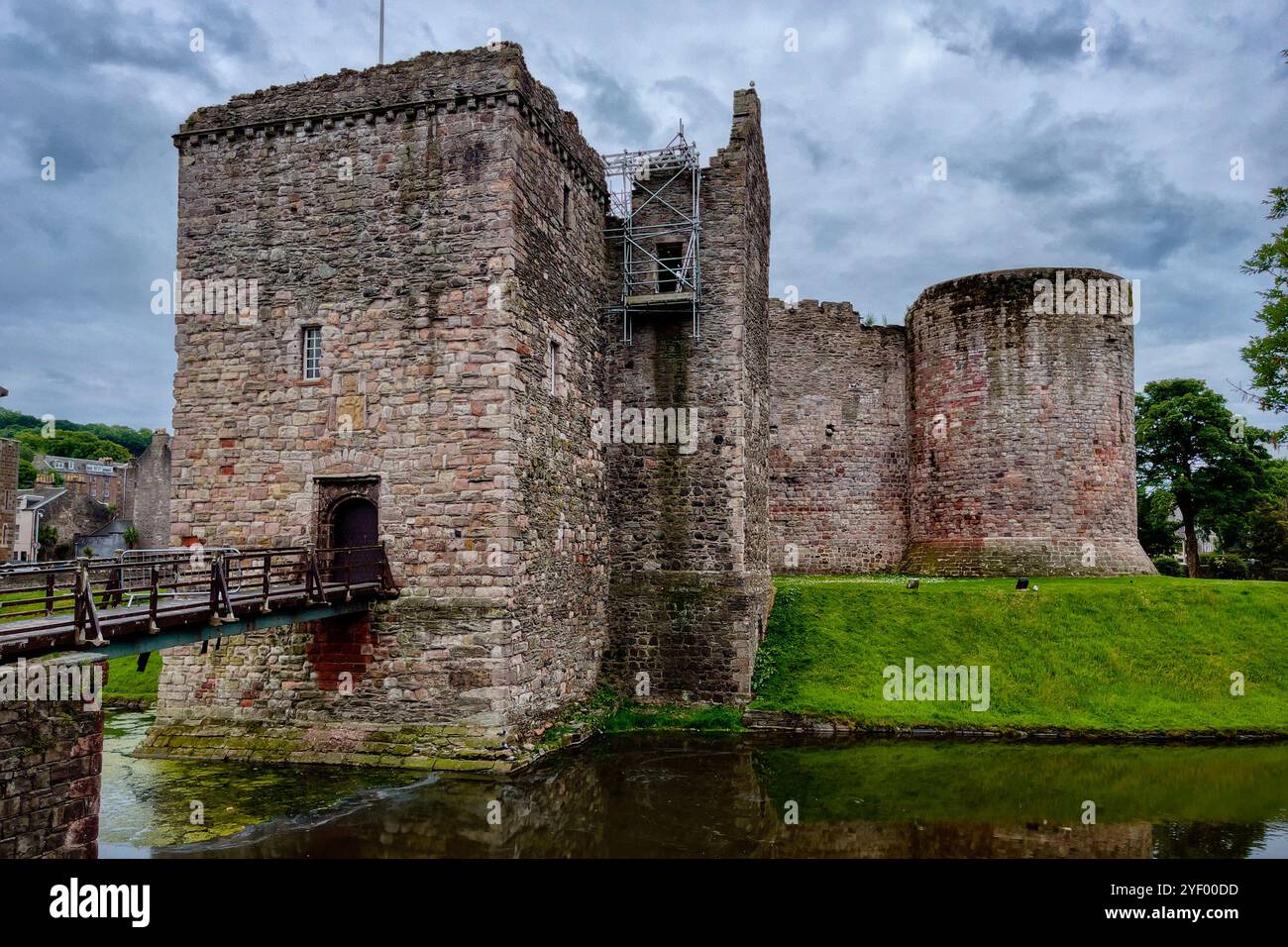 Rothesay Castle on the Isle of Bute, Scotland. - Smartphone Captured Stock Image