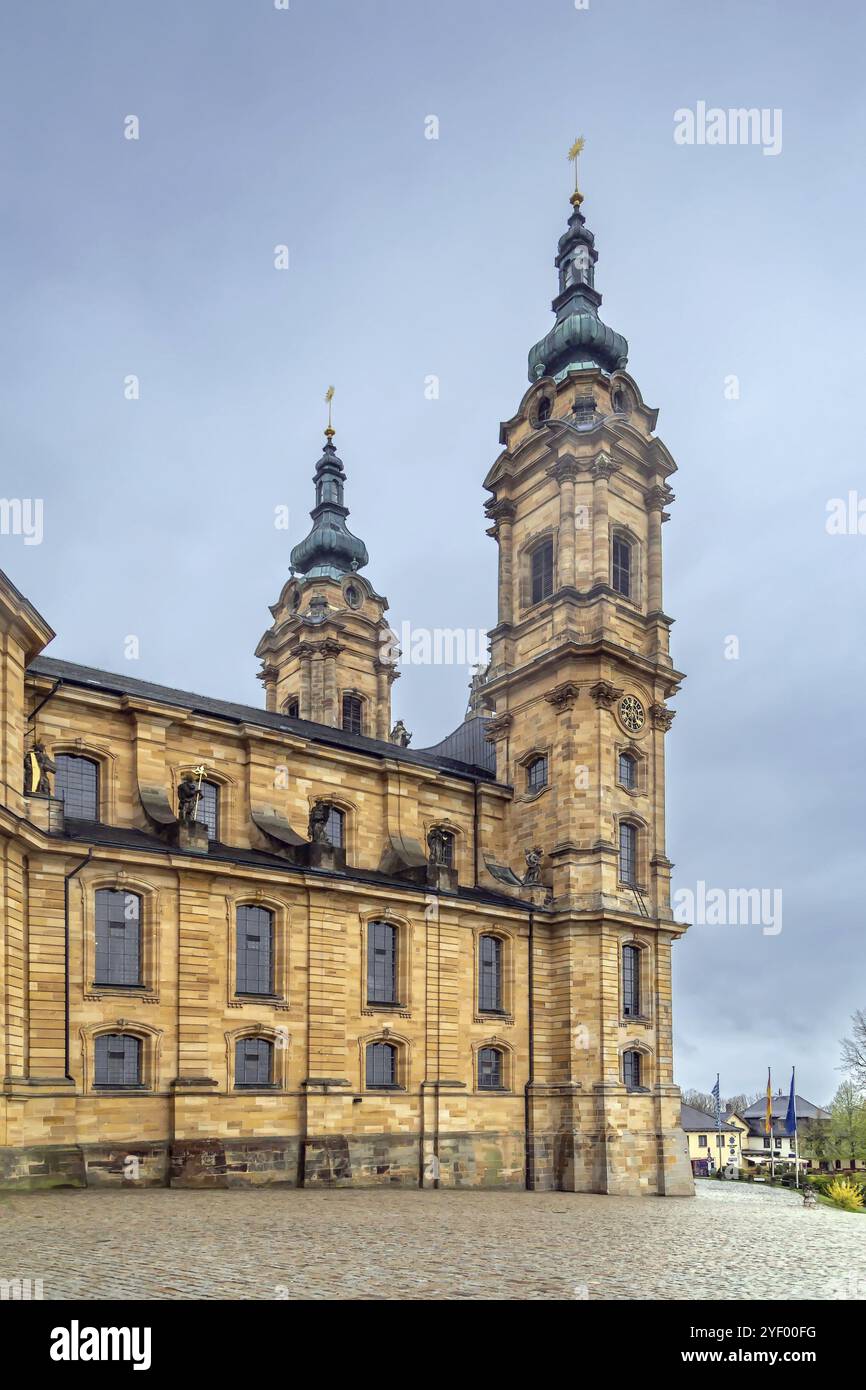 The Basilica of the Fourteen Holy Helpers, Germany. The late Baroque ...