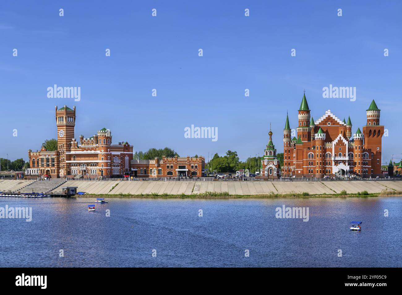 Republican Puppet Theater and Complex of 12 Apostles in Yoshkar-Ola, Russia, Europe Stock Photo