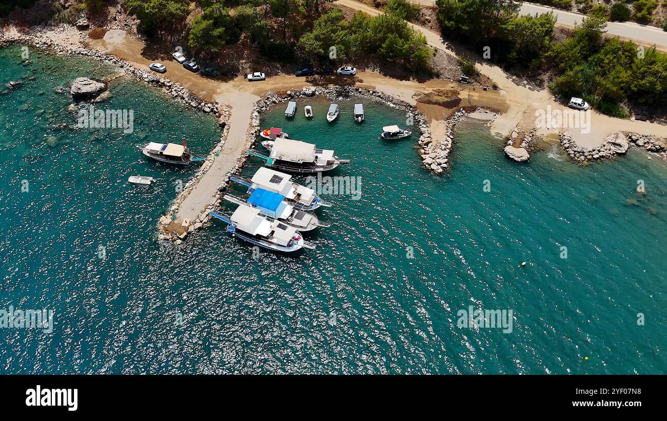 Docked boats in antalya hi-res stock photography and images - Alamy