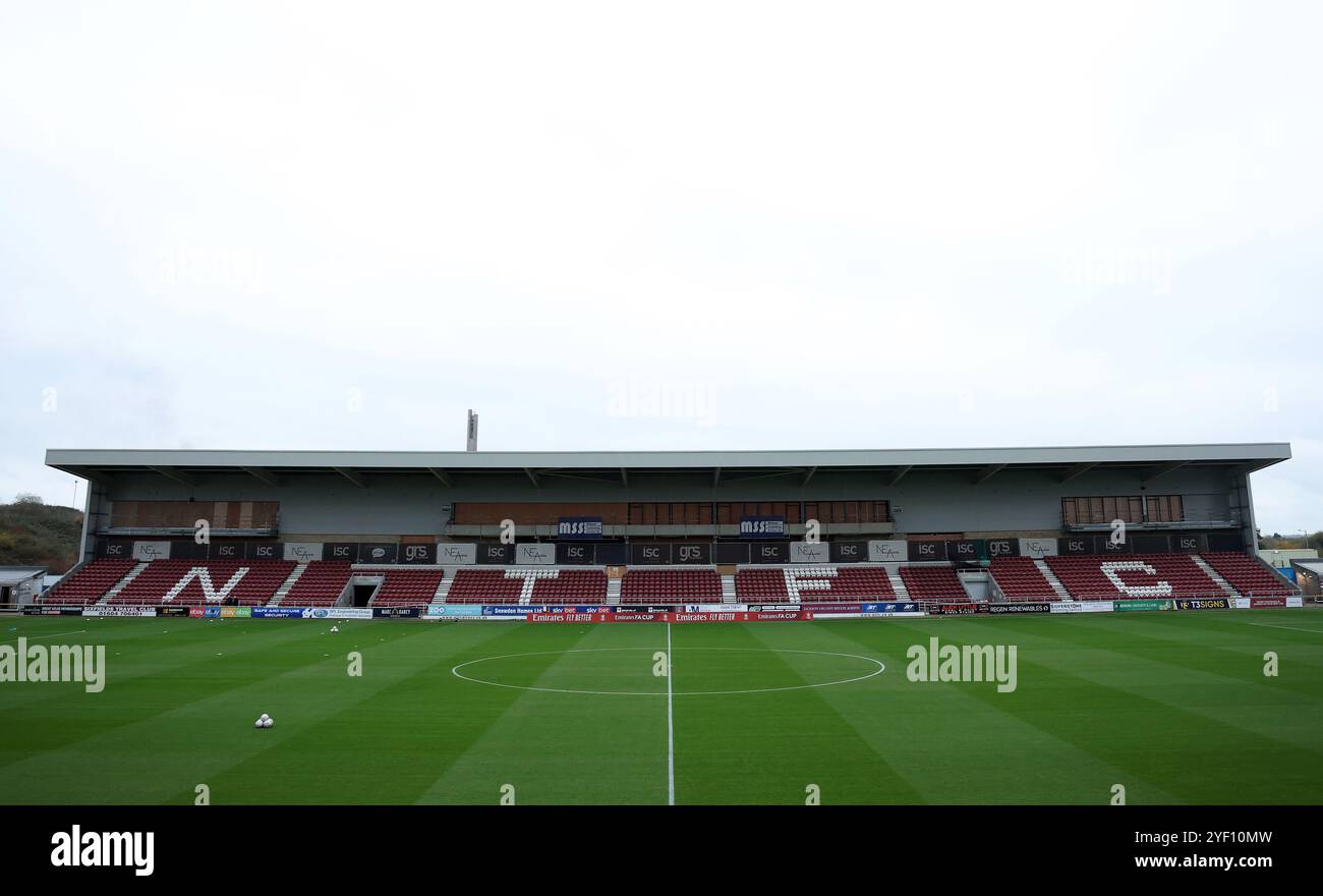 A view inside sixfields stadium hi-res stock photography and images - Alamy