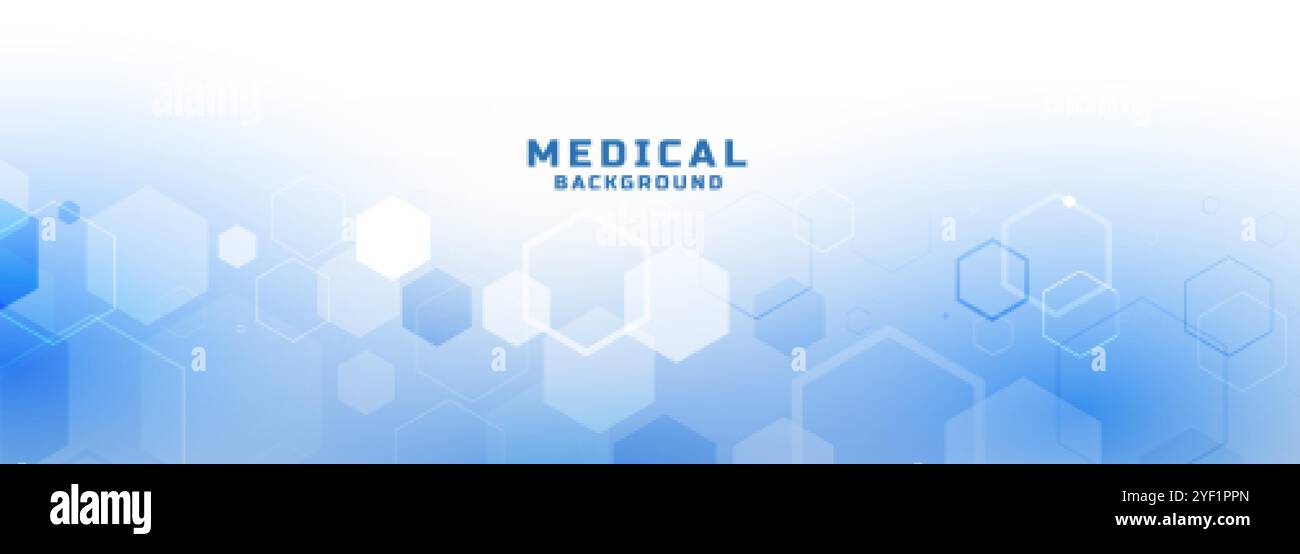 hexagonal style medical and healthcare banner design Stock Vector Image ...