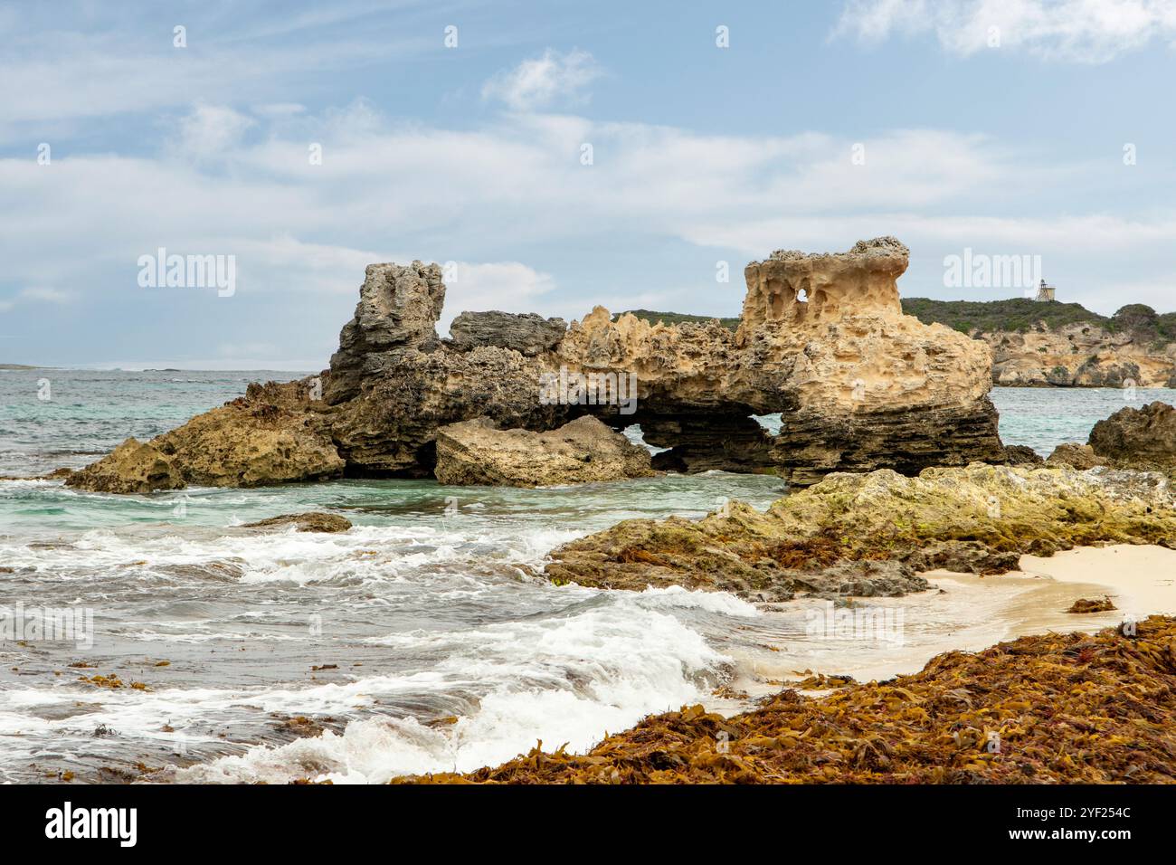 Rocks at White Cliff Point, Hamelin Bay, near Augusta, Western Australia, Australia Stock Photo