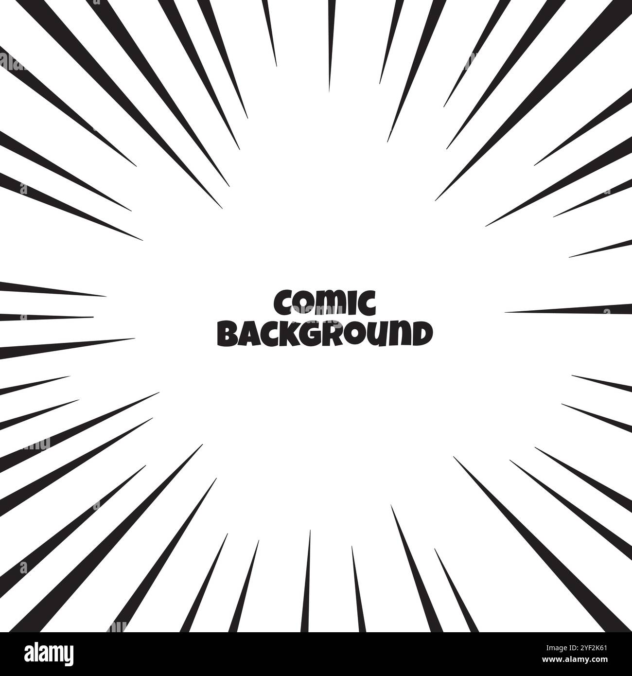 comic zoom rays focus lines background design Stock Vector Image & Art ...