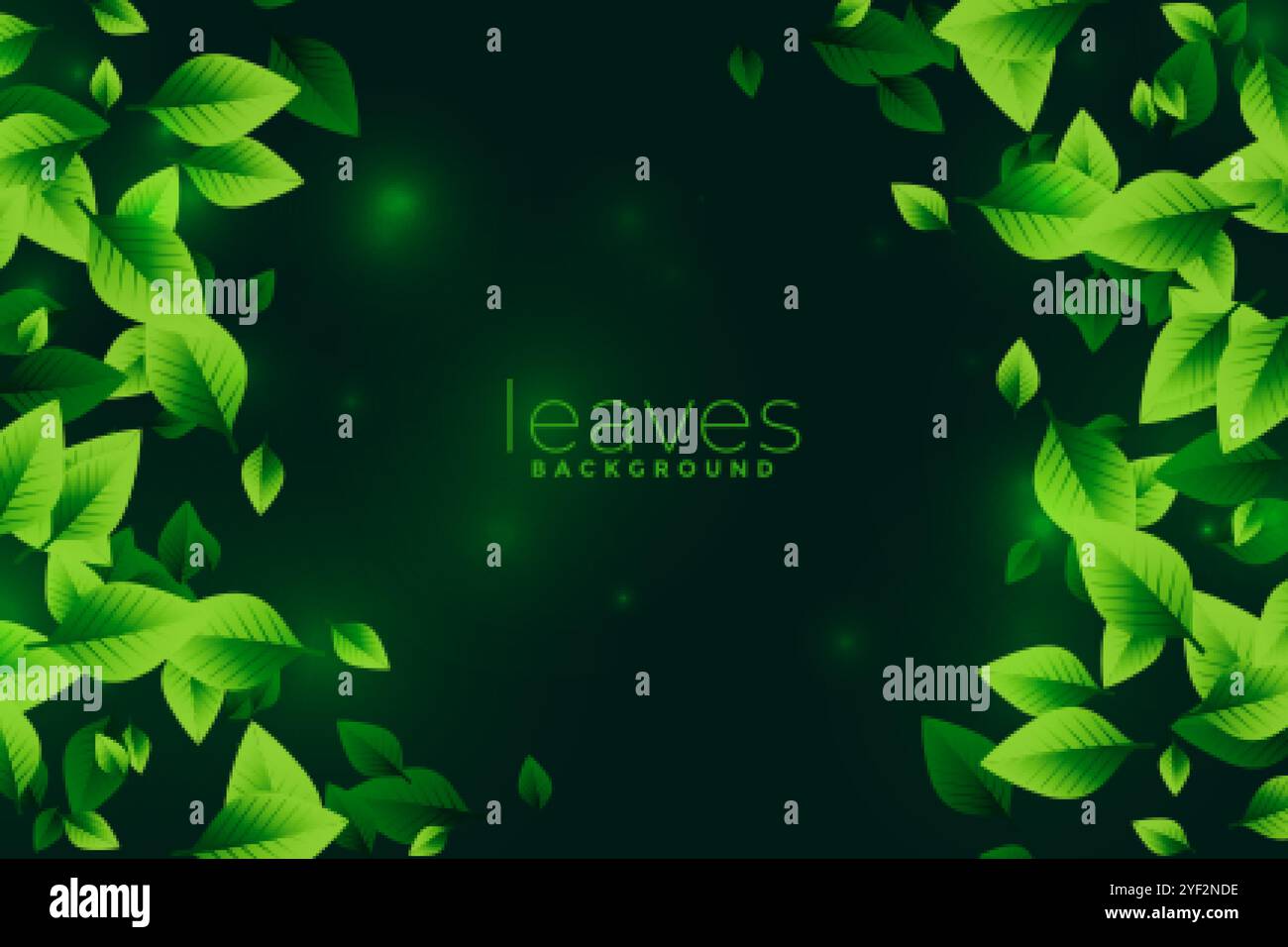 green leaves eco background design concept Stock Vector Image & Art - Alamy