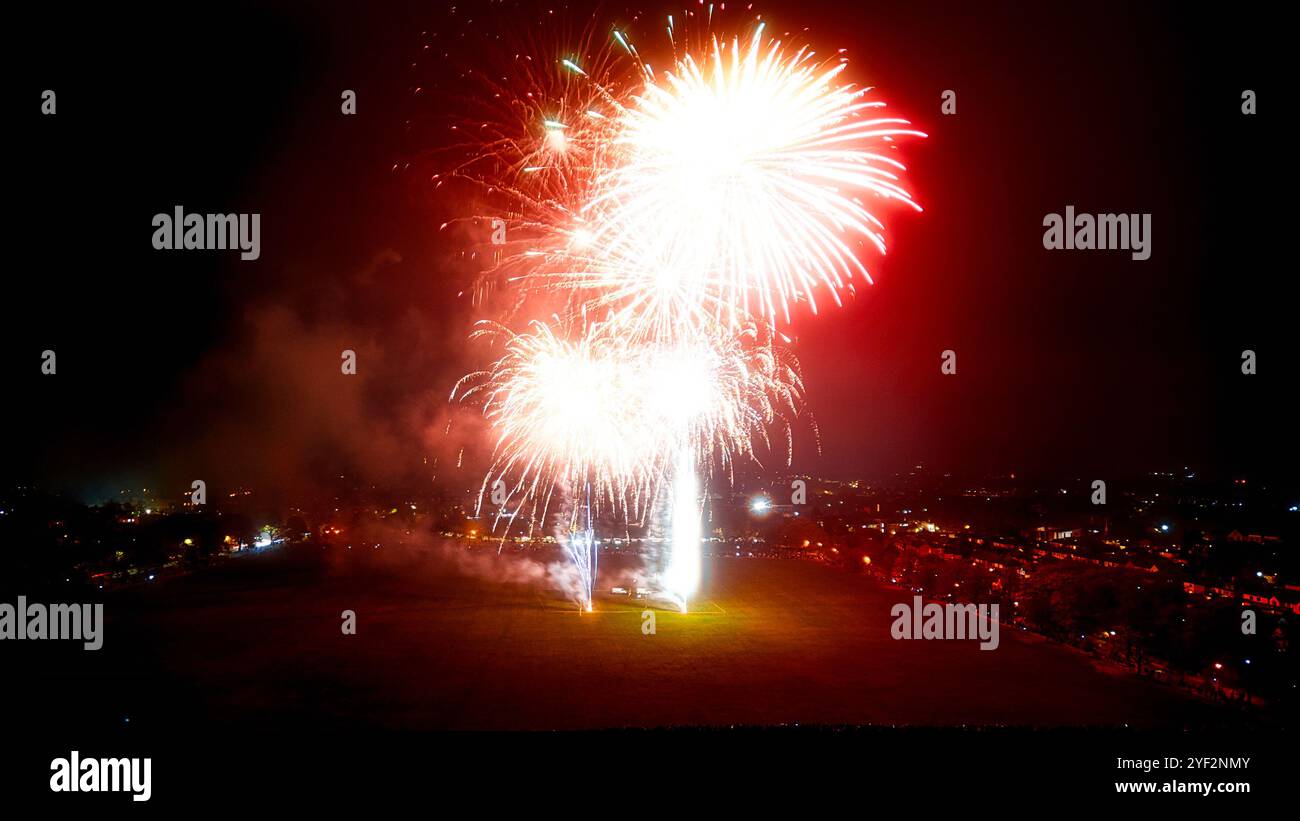 Distance Firework Background Beautiful view fireworks against night hi-res stock photography and ...