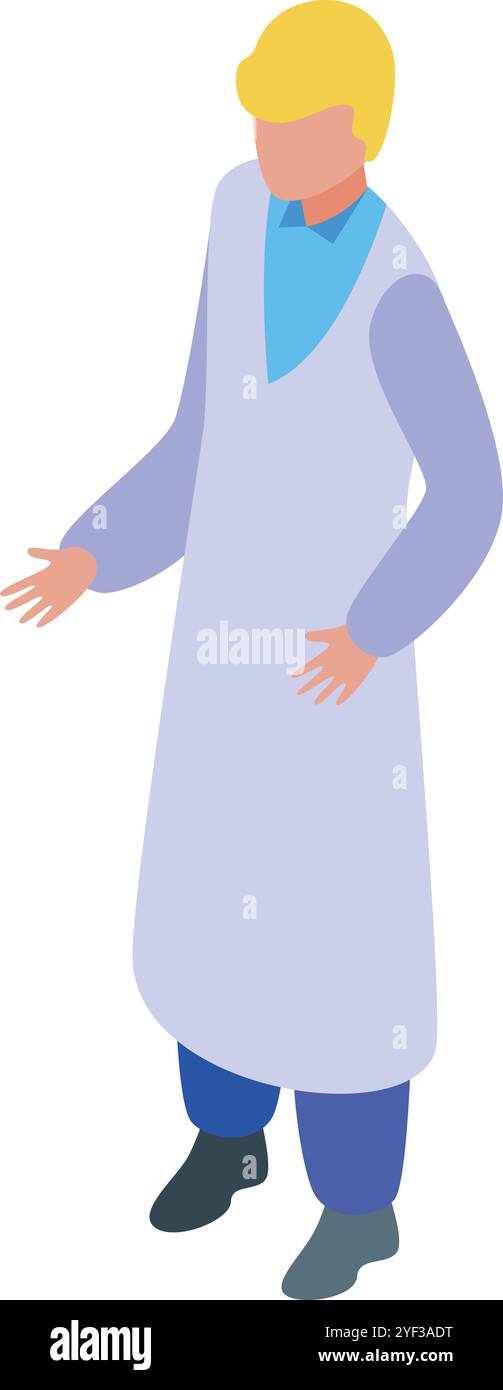 Scientist performing an experiment Stock Vector Images - Alamy