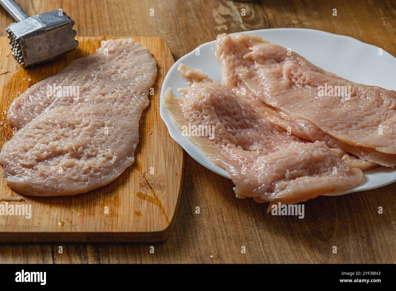 Woman kitchen cooked chicken fillet hi-res stock photography and images ...