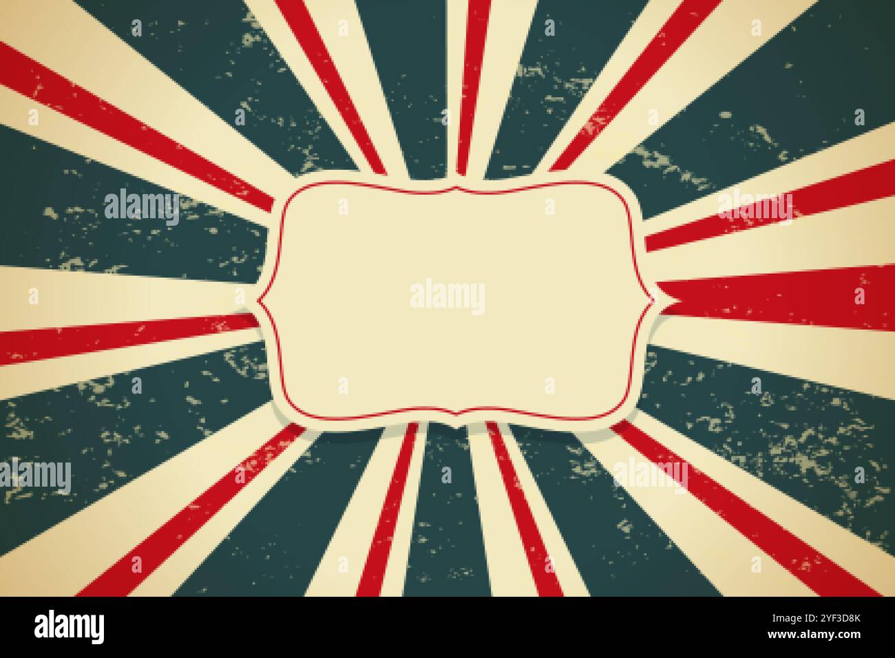 vintage retro old background with sunburst rays Stock Vector Image ...
