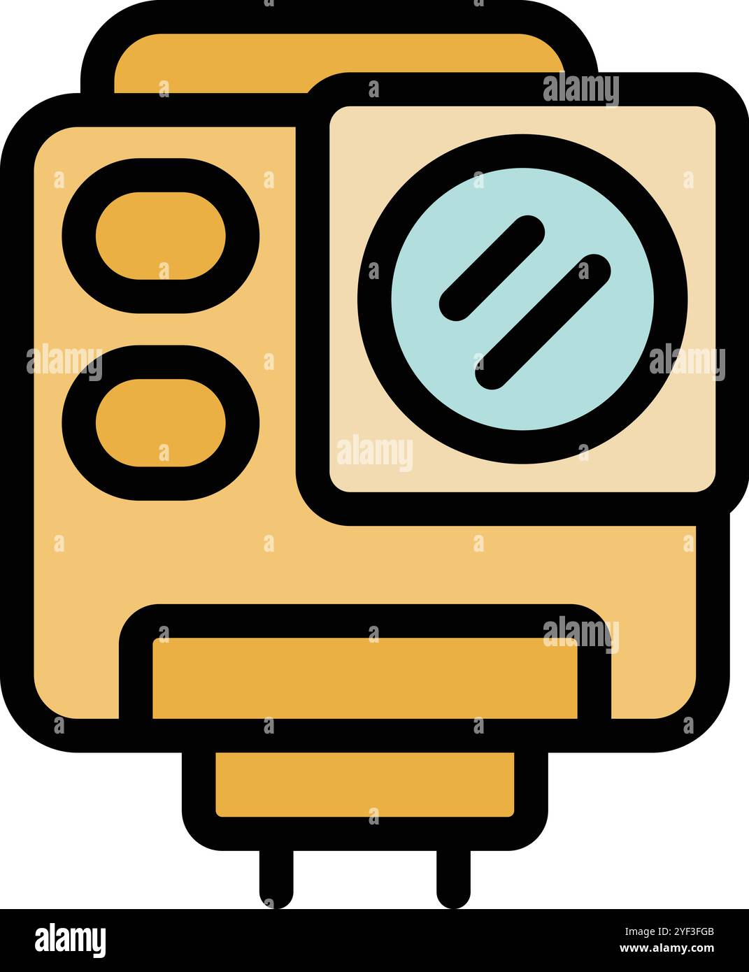 Compact action camera designed for capturing thrilling adventures and outdoor activities Stock Vector