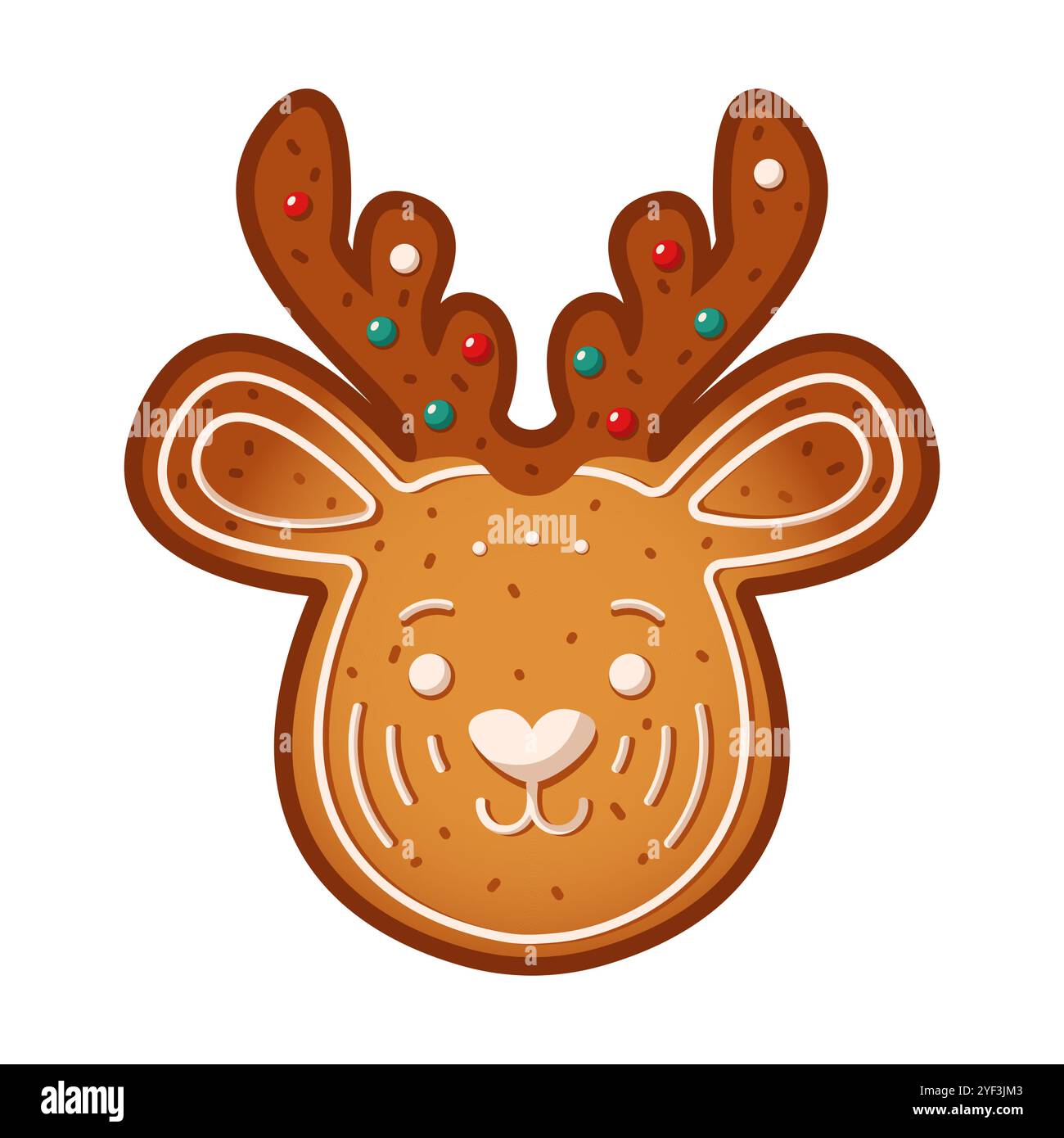 Funny cookie christmas on Stock Vector Images - Alamy