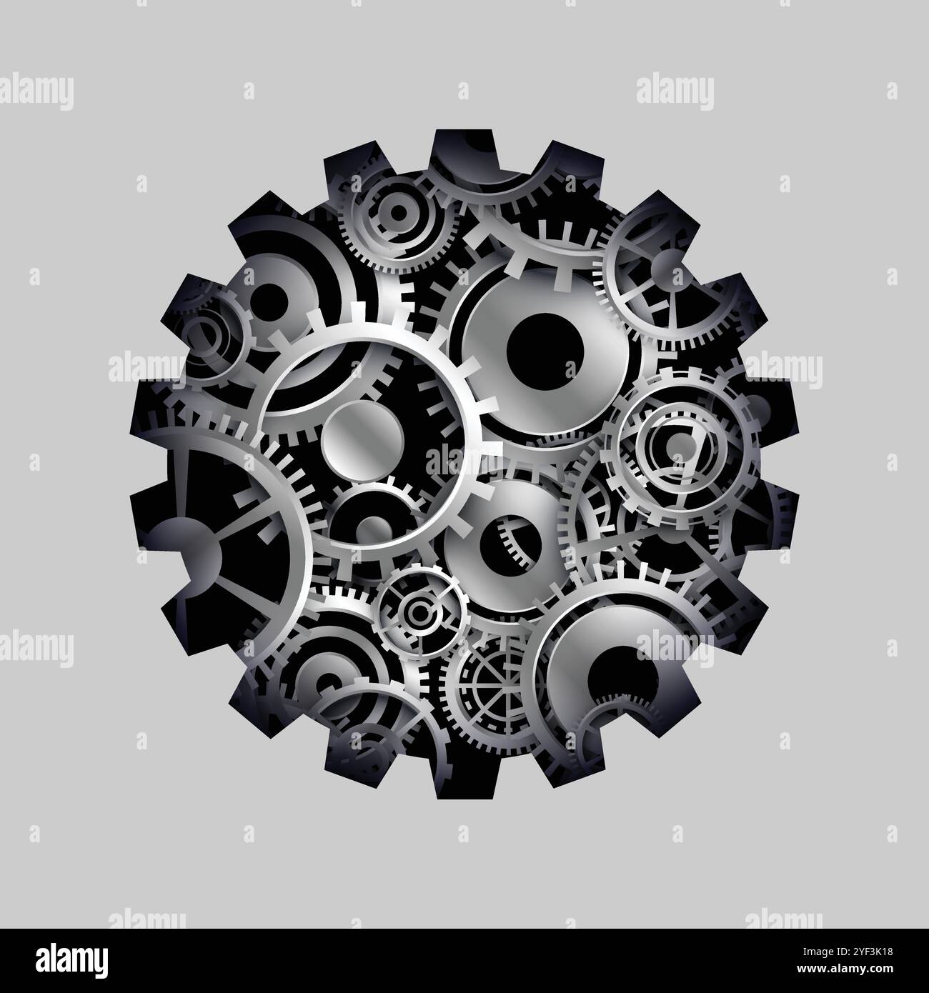 3d cog and gears wheel concept background Stock Vector Image & Art - Alamy