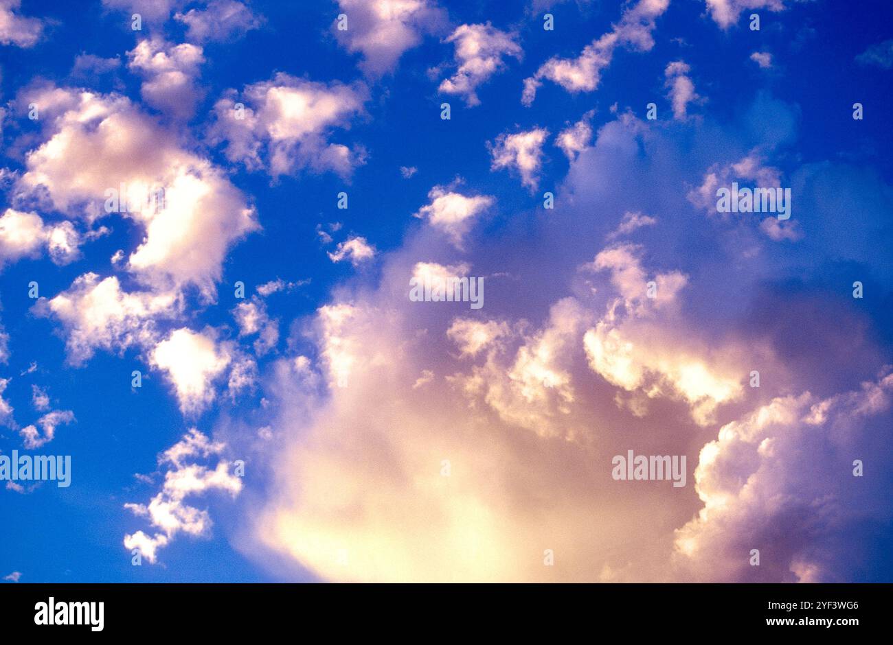 Blue and white cloudy sky Stock Photo