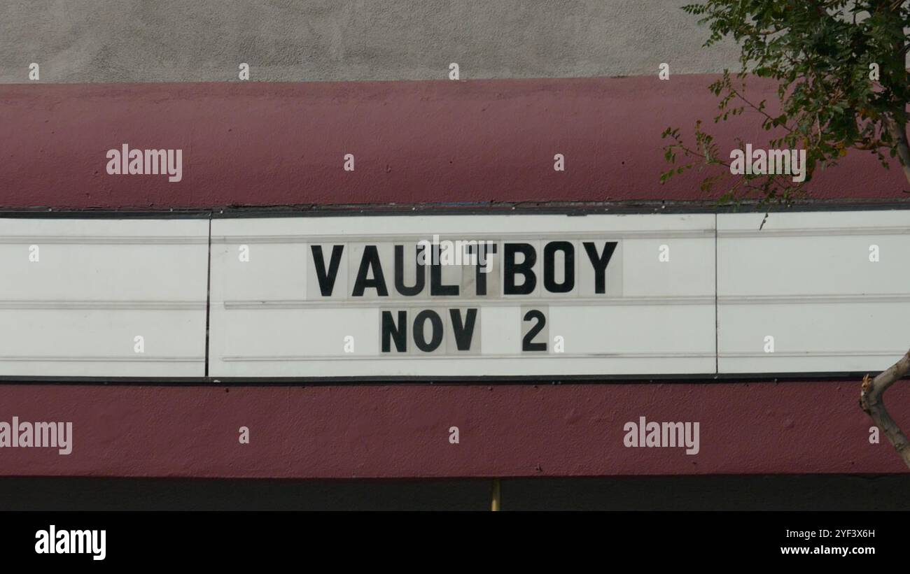 Los Angeles California USA 2nd November 2024 Vaultboy Marquee At The Los Angeles California USA 2nd November 2024 Vaultboy Marquee At The