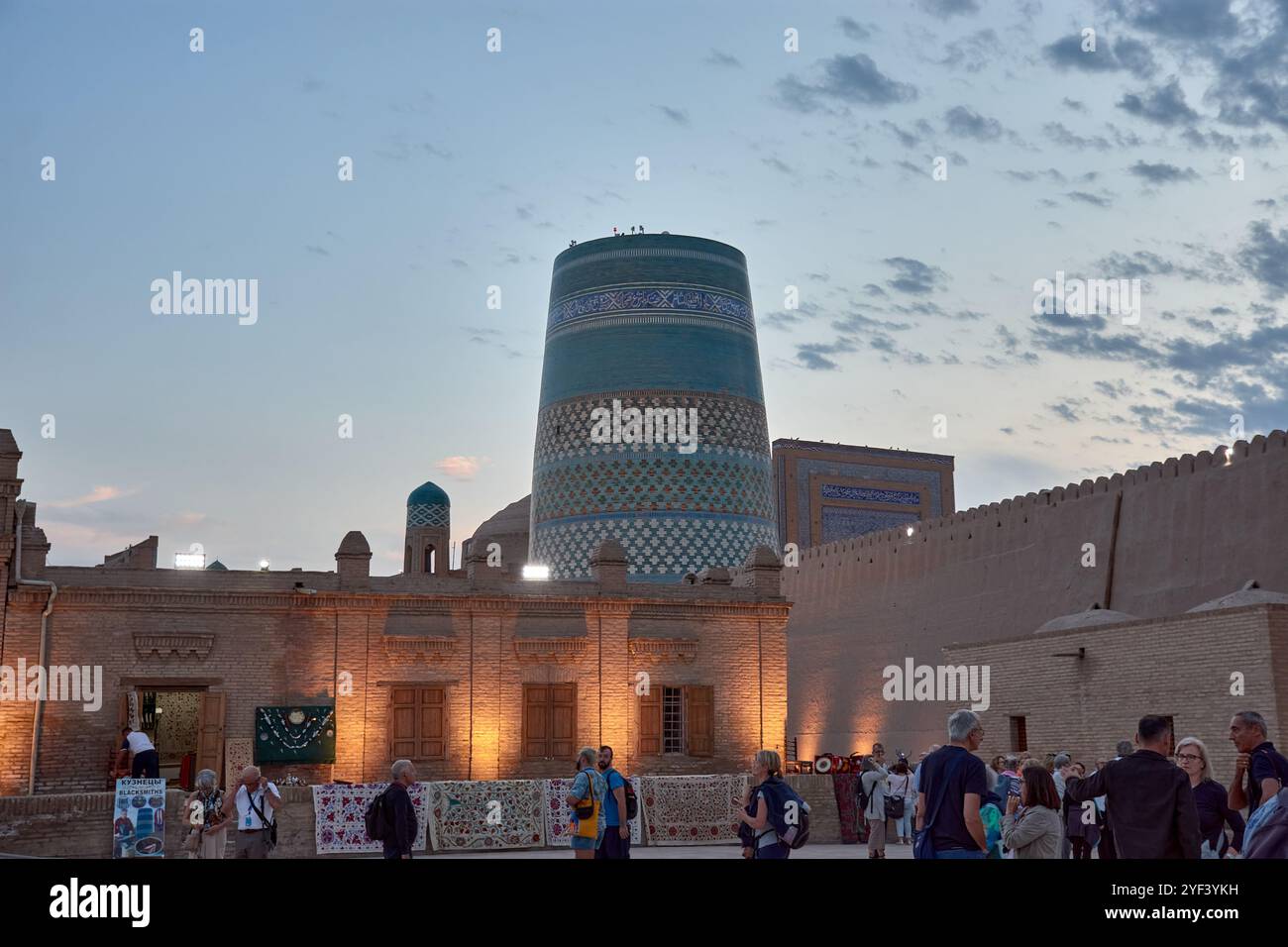 Khiva,Uzbekistan; September, 21,2024:The historic central square of ...